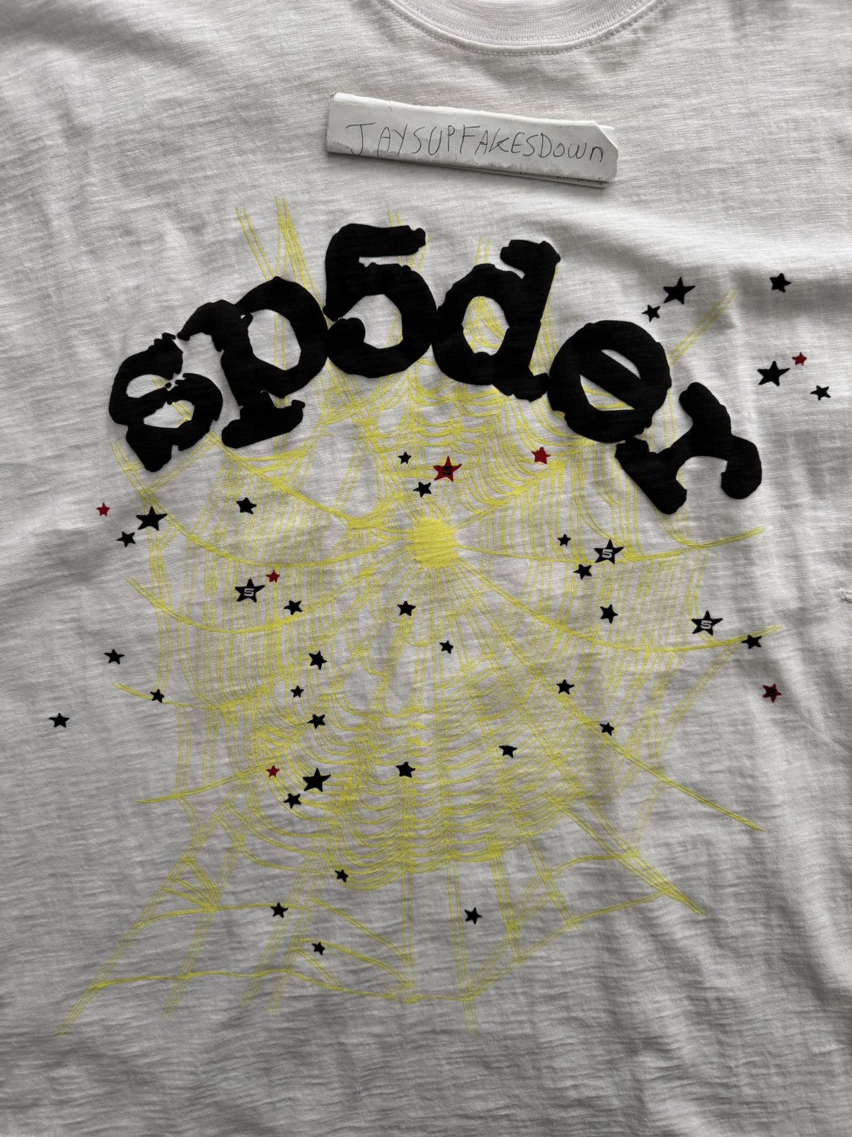 Sp5der Sp5der Worldwide Web White Tee Size Large Size US L / EU 52-54 / 3 - 2 Thumbnail