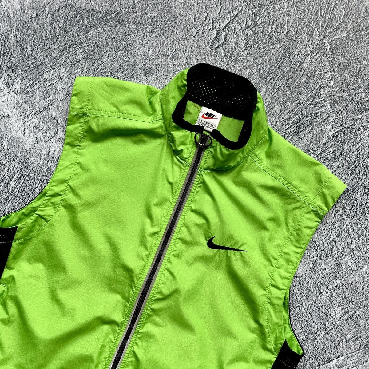 Other 🧨Vintage 90s Vest Nike Reflective Full Zip Green Size: S Size US S / EU 44-46 / 1 - 2 Thumbnail