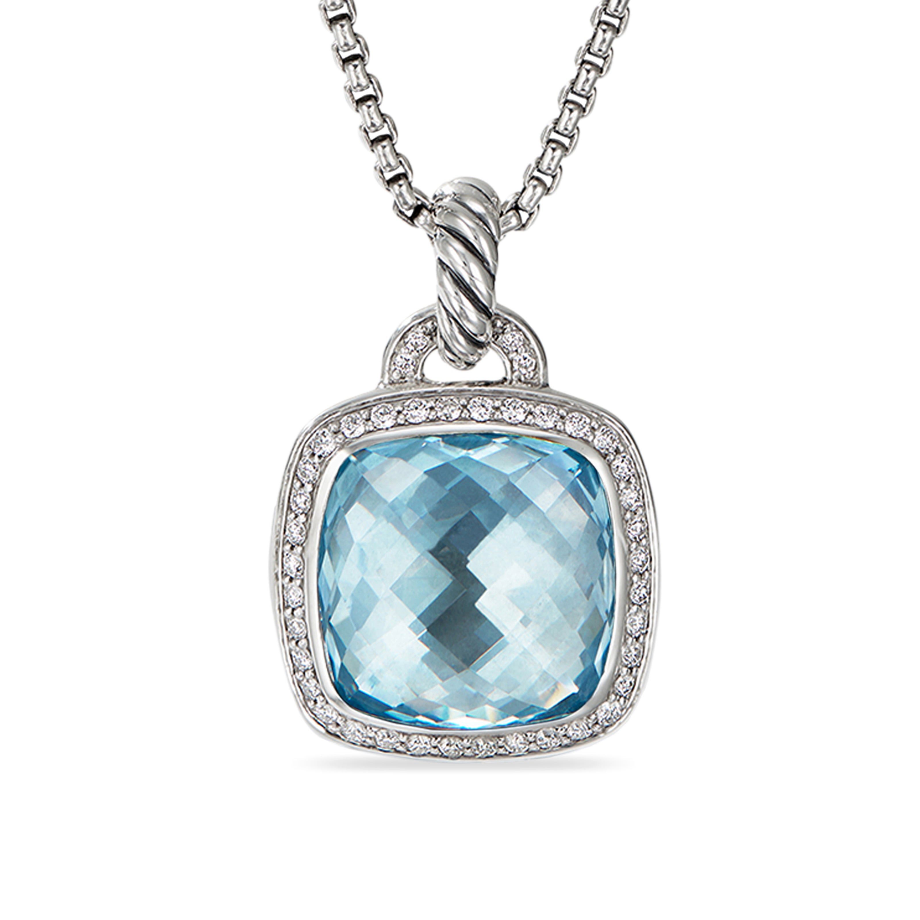 David Yurman o1w1db10526 D12454D Size:10/ Pendant in Silver with Diamond Size ONE SIZE - 1 Thumbnail
