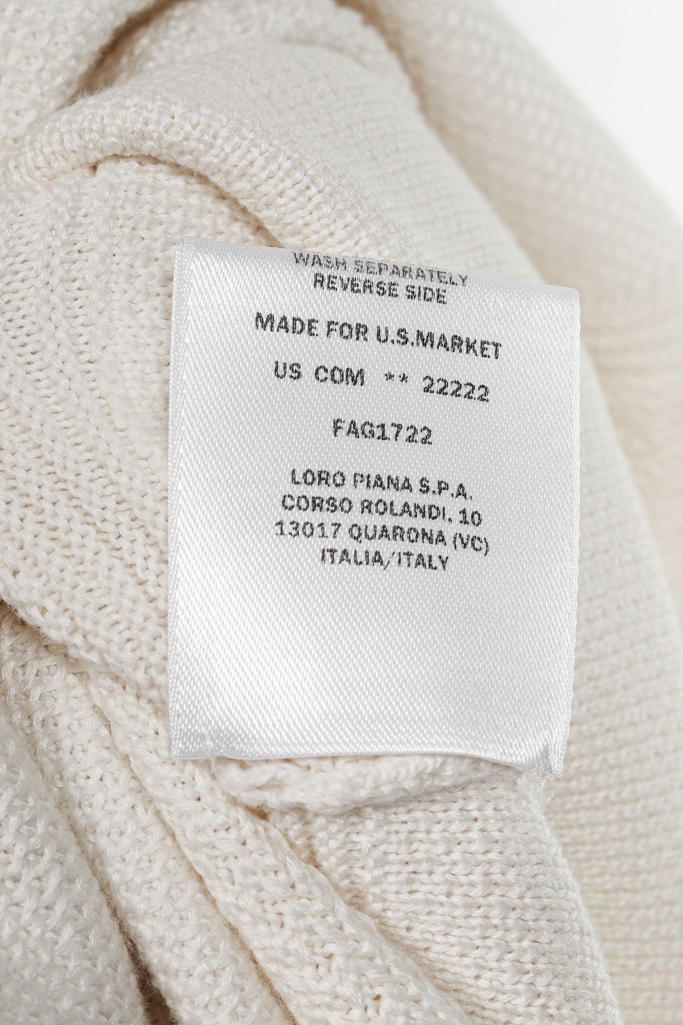 Loro Piana Loro Piana Ivory Silk & Cotton Textured Knit Dress Size M / US 6-8 / IT 42-44 - 9 Thumbnail