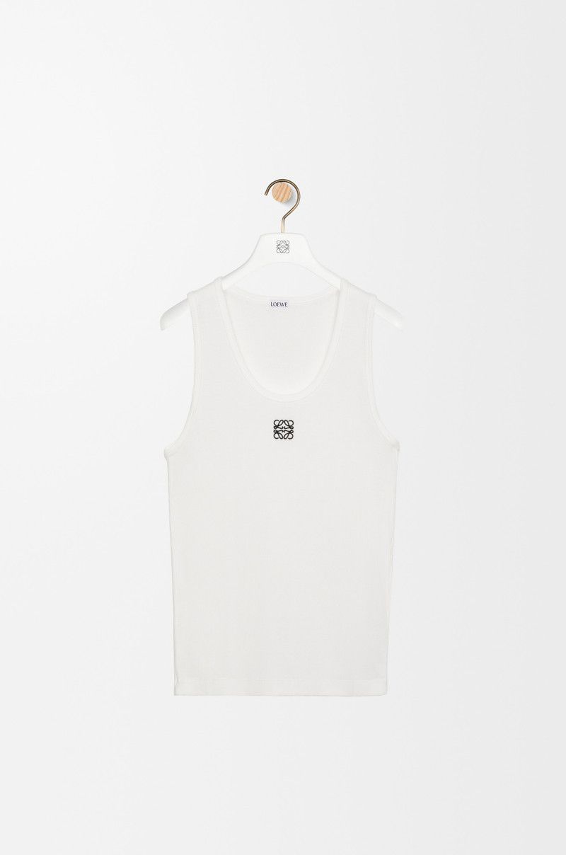 Loewe o1in1g0526 Anagram Tank Top in White Size US S / EU 44-46 / 1 - 1 Thumbnail