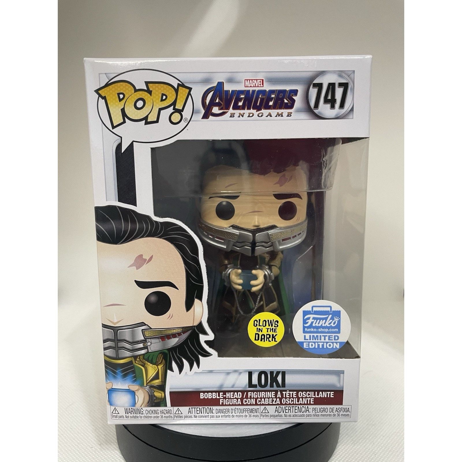 Marvel Comics Funko Pop! Loki (GITD) - Funko (Exclusive) #747 - Mint Size ONE SIZE - 1 Thumbnail