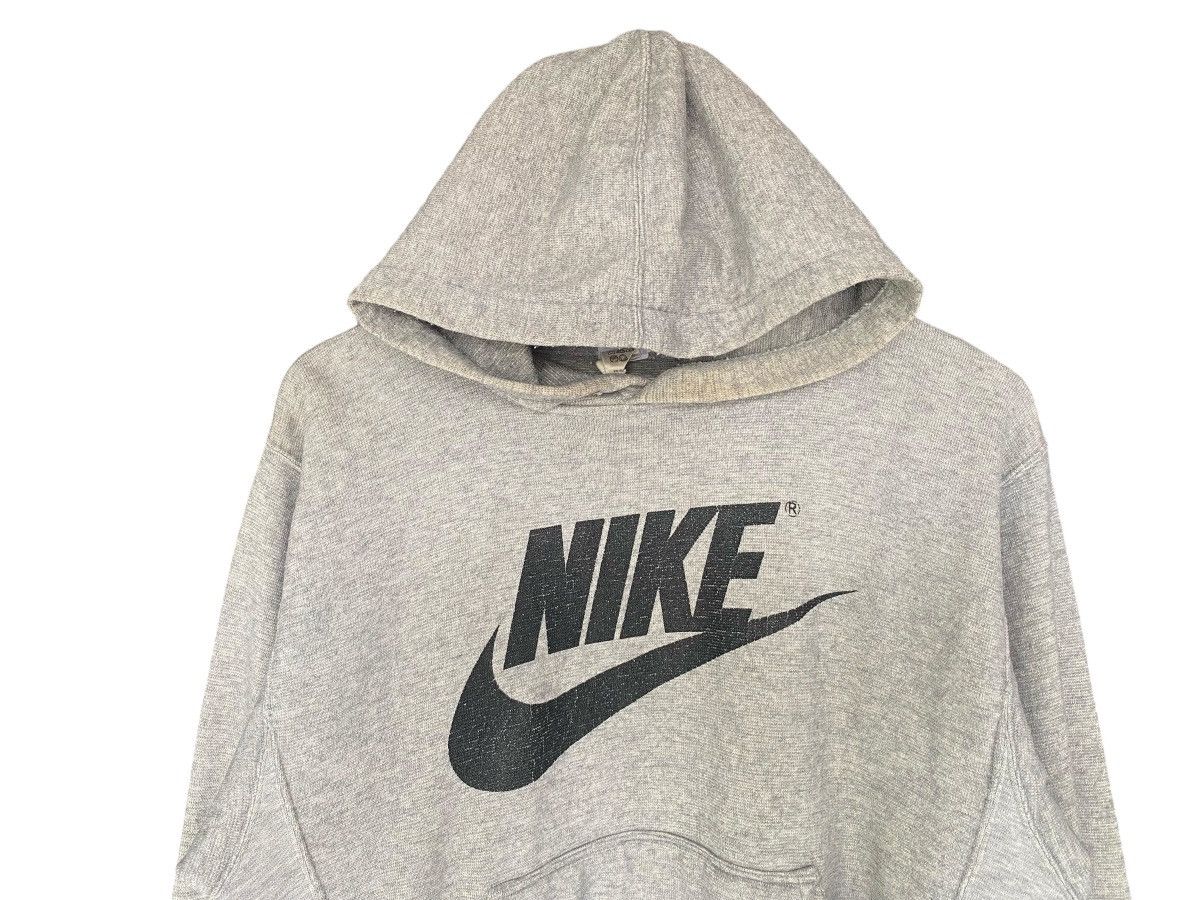Vintage Vintage 90s NIKE Grey Tag Hoodie Sweatshirt Size US M / EU 48-50 / 2 - 5 Thumbnail