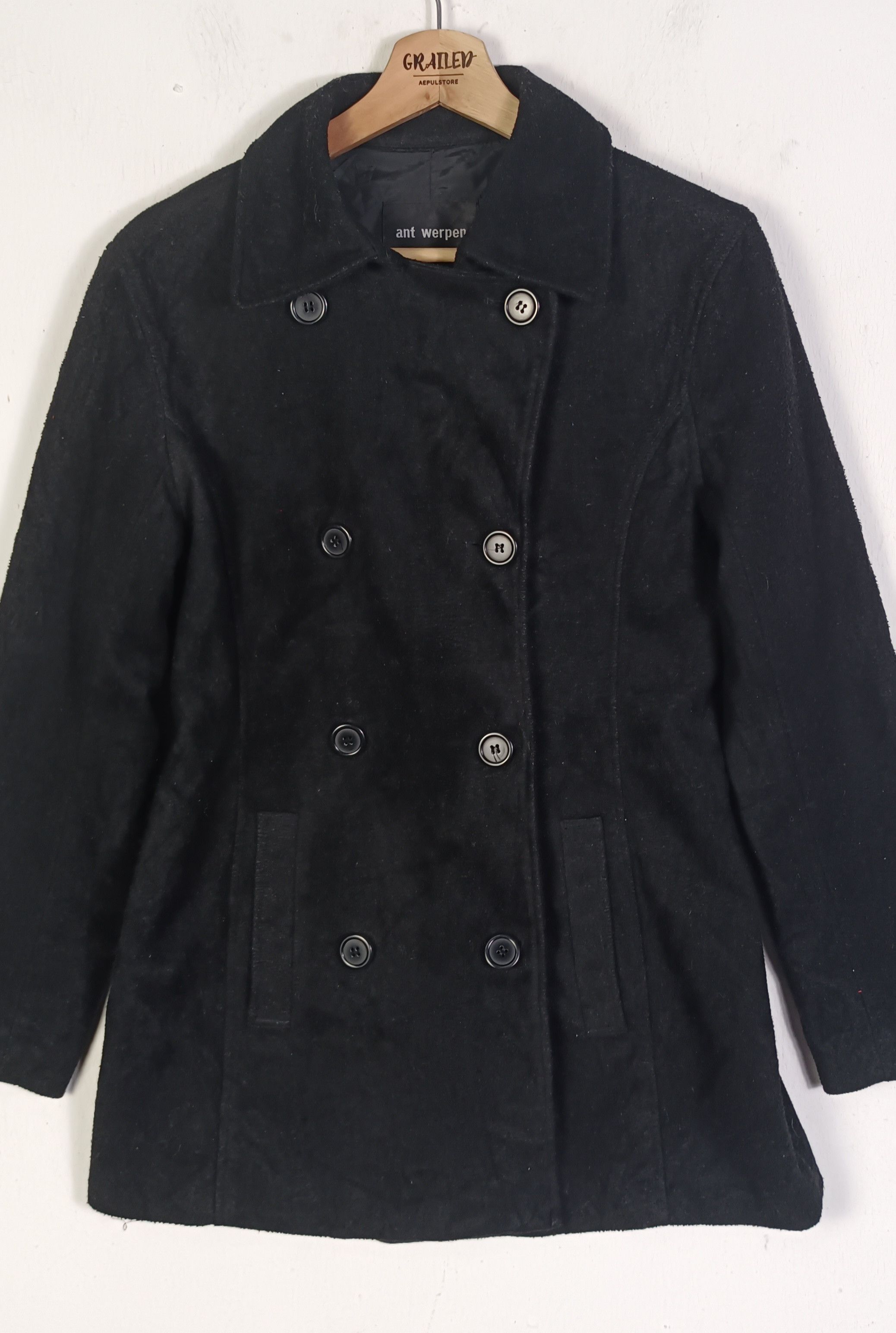 Essentiel Antwerp Vintage🔥 Essentiel AntWerp Loose Fit Pea Coat Size S / US 4 / IT 40 - 4 Thumbnail