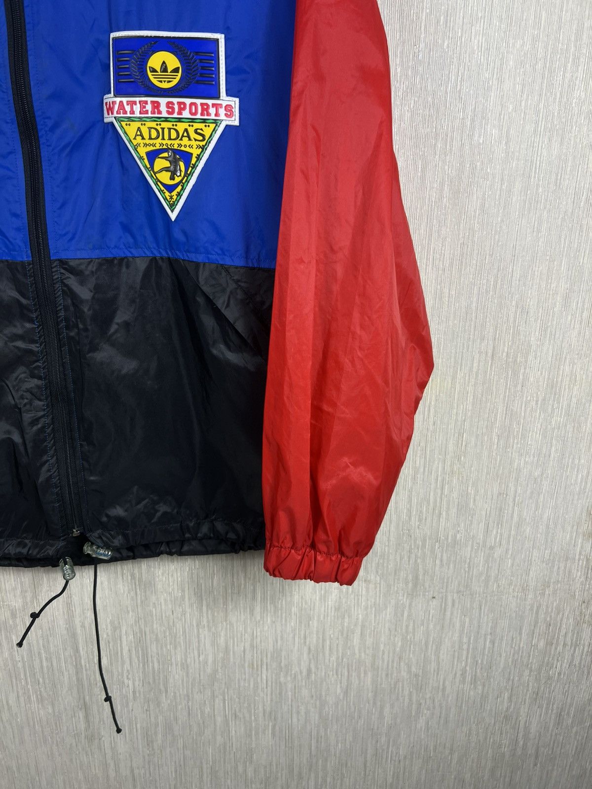 Adidas Vintage 80s Adidas nylon windbreaker jacket water sports Size US M / EU 48-50 / 2 - 6 Thumbnail