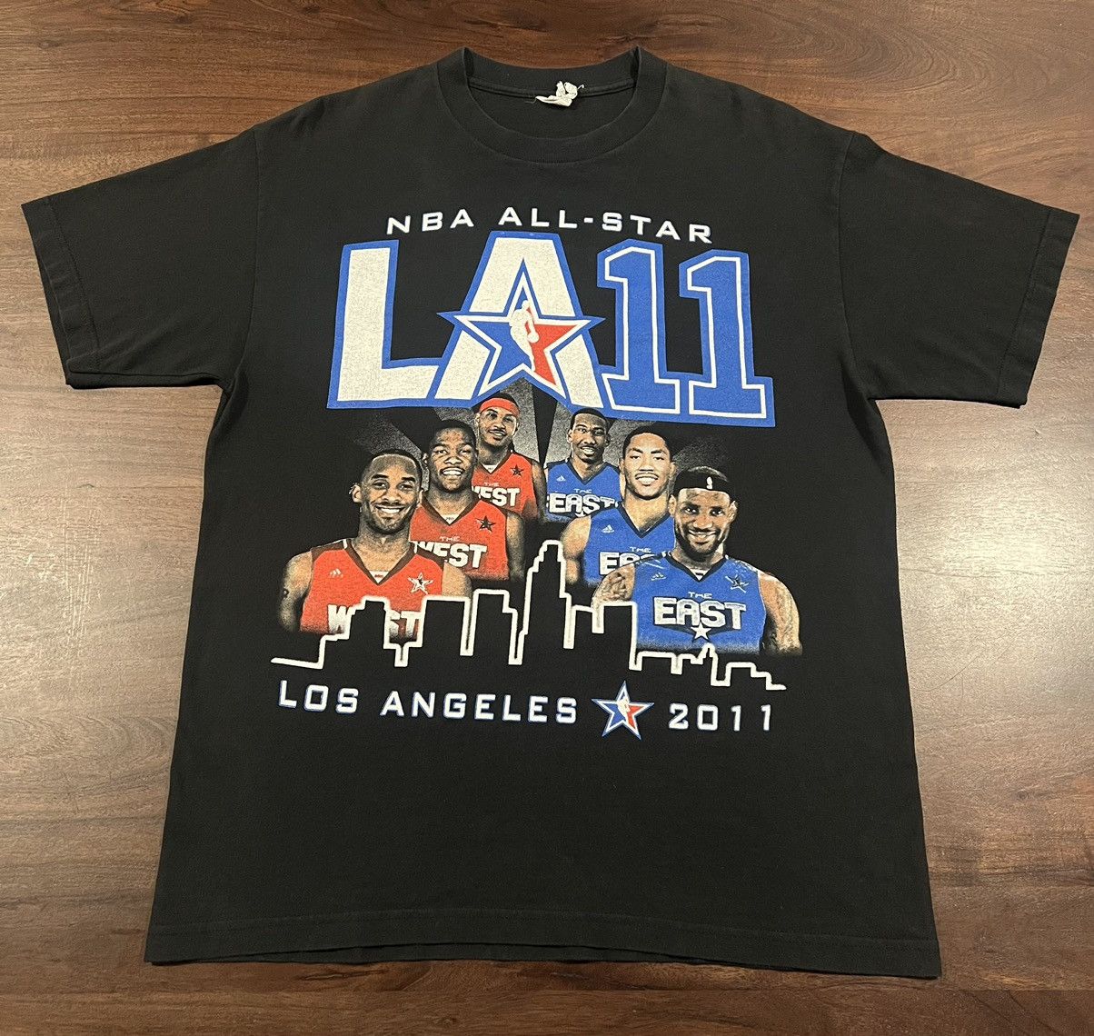 NBA × Nike 2011 LA NBA All Star Shirt Kobe (West) vs Lebron (East) Size US L / EU 52-54 / 3 - 1 Thumbnail