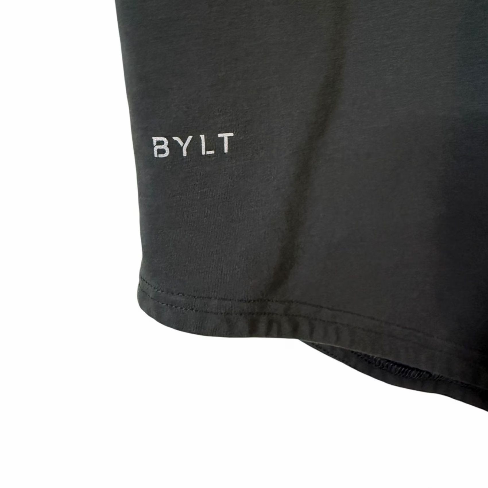 Vintage BYLT Drop Cut Lux T-Shirt Gray Men's L Crew Neck Short Sleeve Curved Hem Basic Tee Size US L / EU 52-54 / 3 - 7 Thumbnail