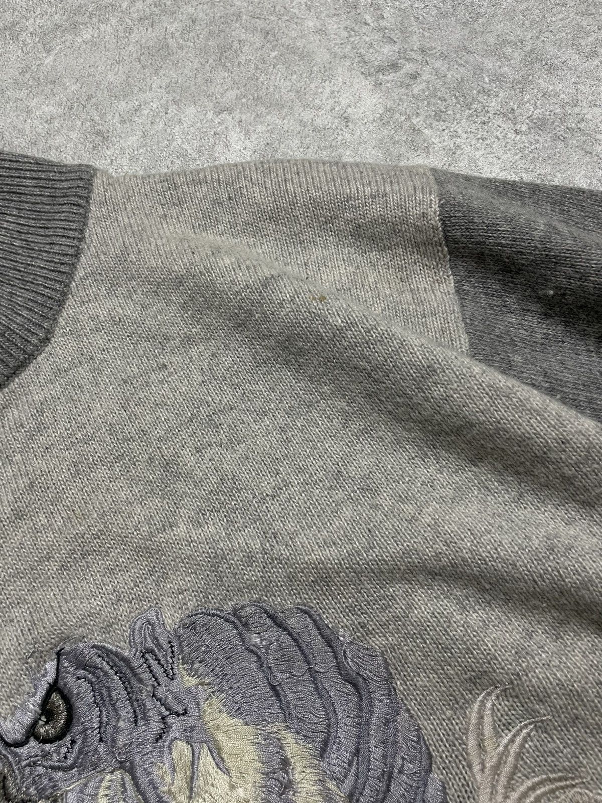 If Six Was Nine Skull 14th Dark Vintage Tiger Rage Knit – Shadow Energy Size US L / EU 52-54 / 3 - 5 Thumbnail