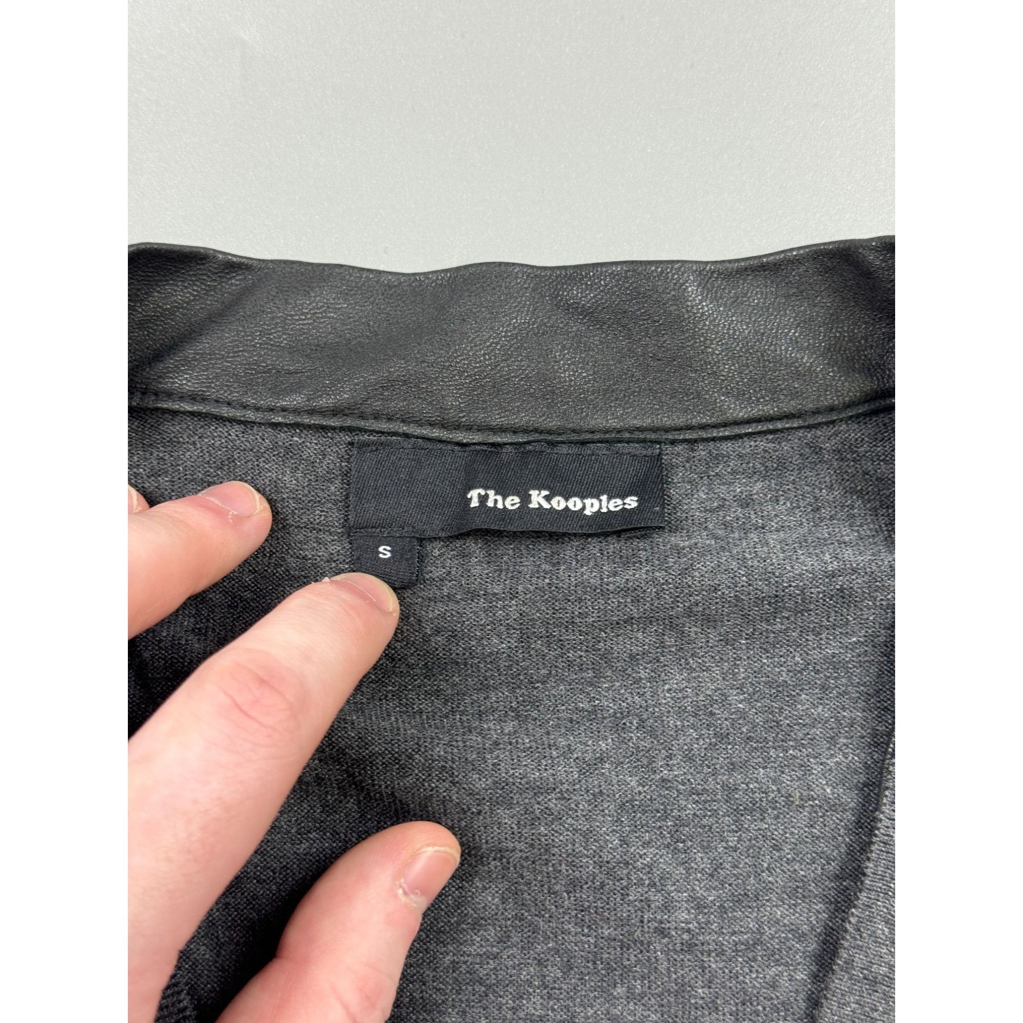 The Kooples The Kooples Wool Cardigan With Lambskin Elements Size US S / EU 44-46 / 1 - 5 Thumbnail