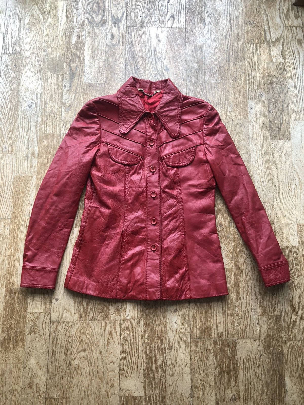 Vintage RARE VINTAGE ECHT LEATHER JACKET Size S / US 4 / IT 40 - 1 Thumbnail