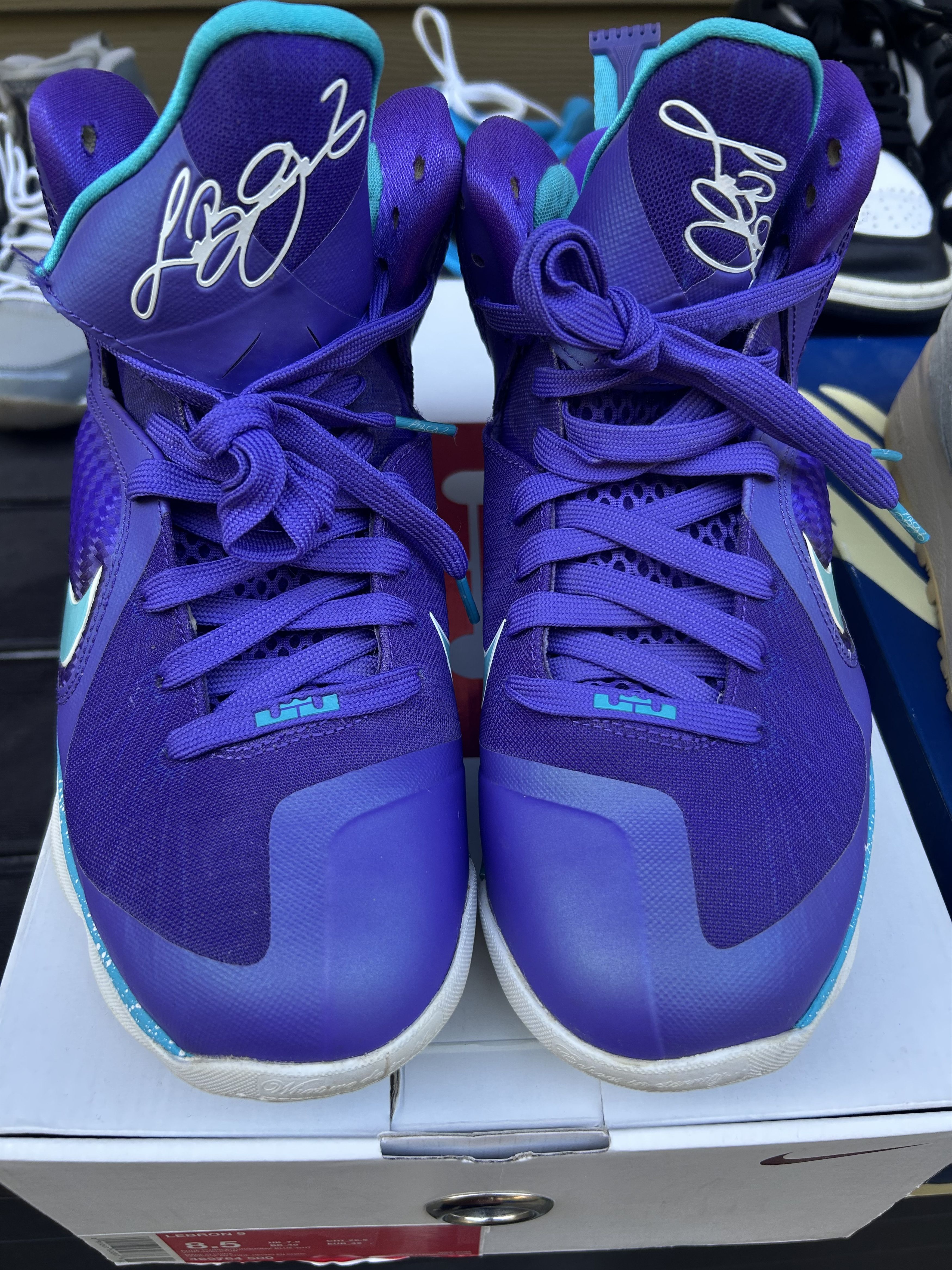 Nike Nike LeBron Summit 2012 Lake Hornets Purple Basketball 8.5 Size US 8.5 / EU 41-42 - 2 Thumbnail