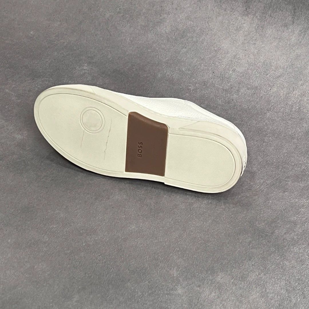 Hugo Boss HUGO BOSS White Leather Casual Sneakers 39-45 Size US 6 / EU 39 - 8 Thumbnail