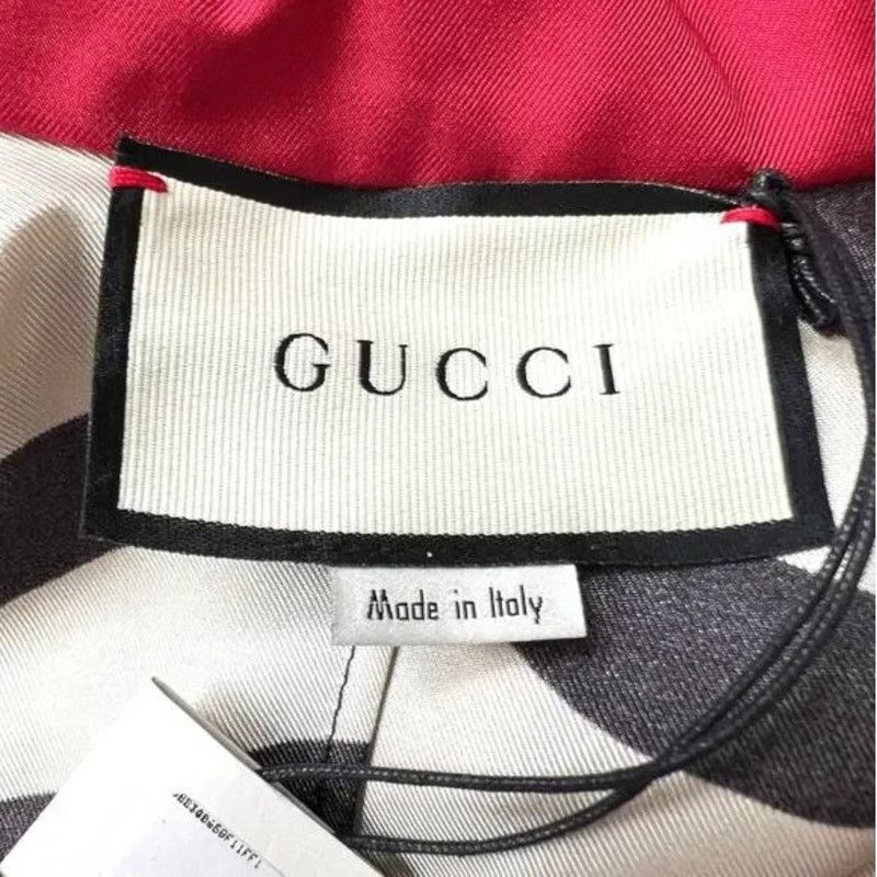 Gucci Gucci Red Striped 100% Silk Loungewear Dress, S/IT40 Size S / US 4 / IT 40 - 11 Thumbnail