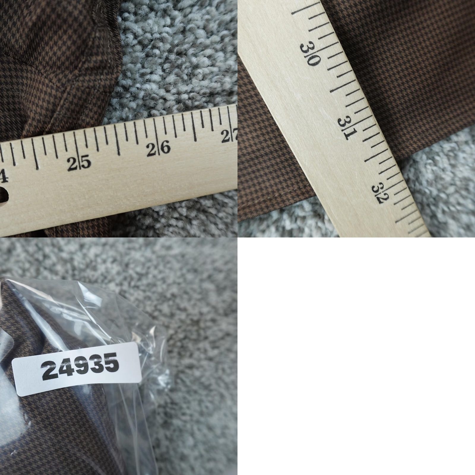 Roundtree & Yorke Roundtree & Yorke Shirt Mens XL Brown Check Long Sleeve Button Down Dress Catholic? Size US XL / EU 56 / 4 - 8 Thumbnail
