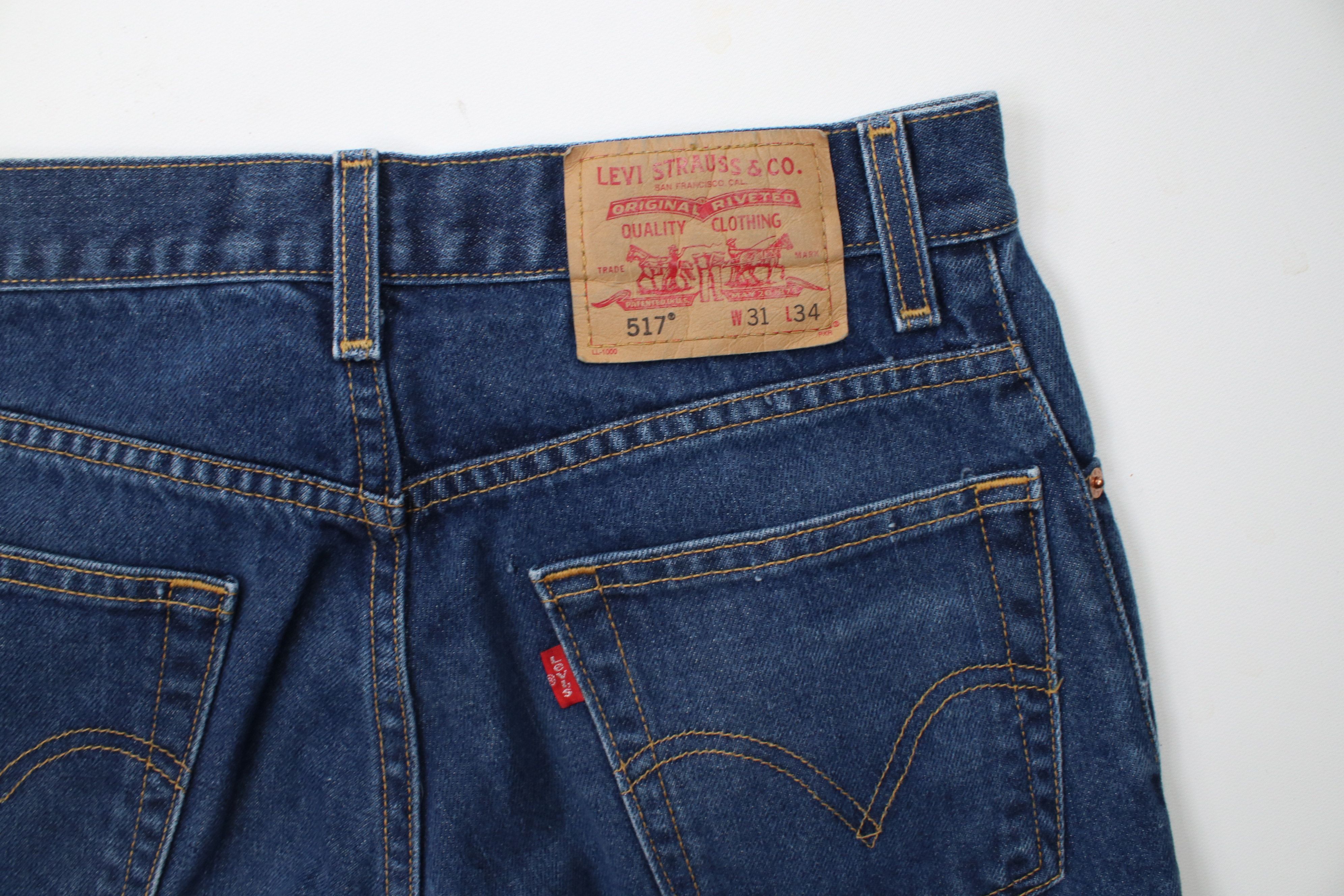 Levi's × Vintage Vintage Y2K 2002 Levis 517 Flared Boot Cut Denim Jeans Size US 31 - 14 Thumbnail