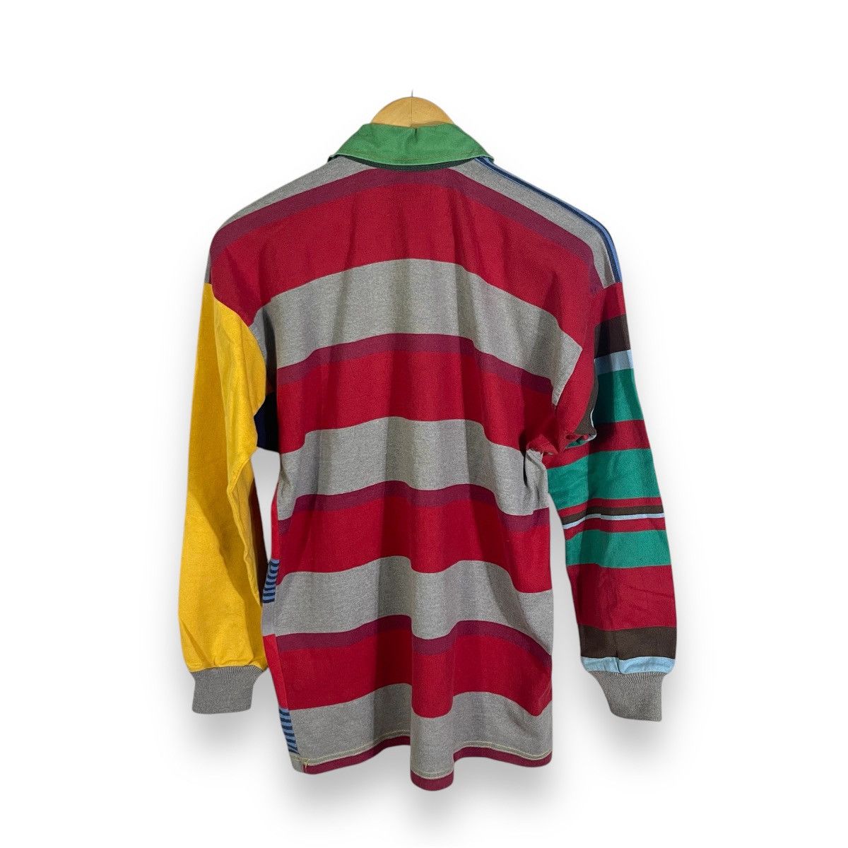 Canterbury of New Zealand CCC Ugly Multi Color Stripes Big Logo Rugby Wear Polo Size US M / EU 48-50 / 2 - 3 Thumbnail