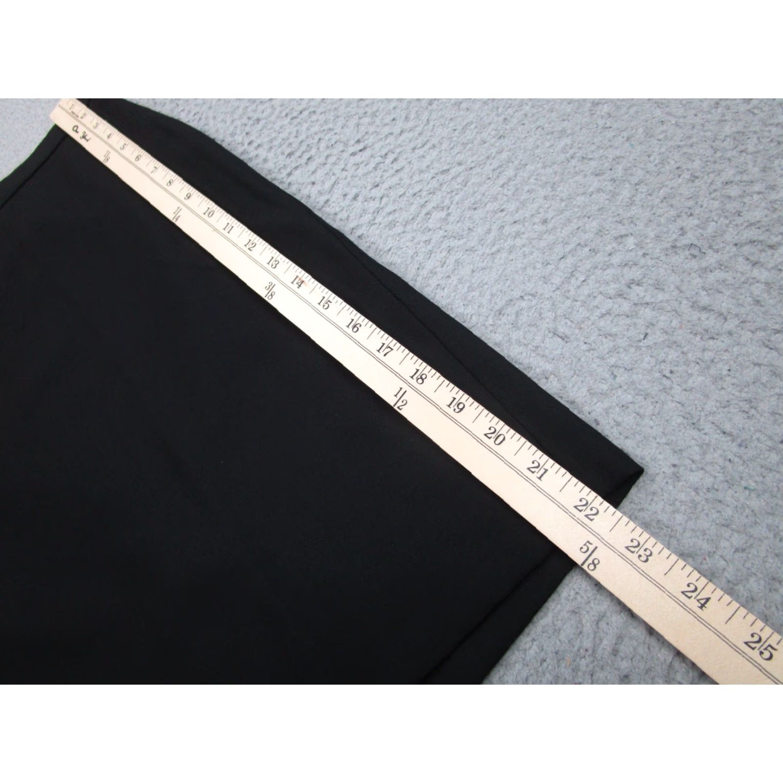 J.Crew VINTAGE J. Crew Skirt Womens 6 Black Wool Pencil Knee Length Zip Zipper Career Business Formal Style Straight & Pencil Lined Size 28" / US 6 / IT 42 - 4 Thumbnail