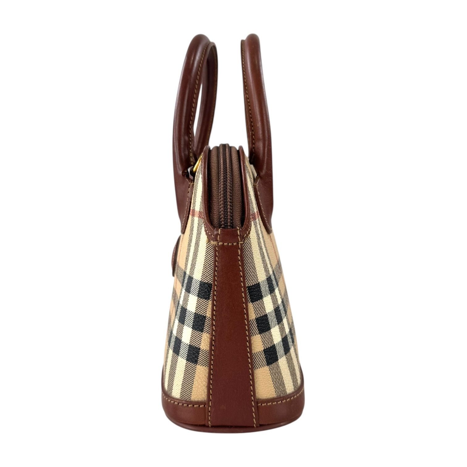 Burberry Burberry Nova Check Shadow Mini Dome Handbag Size ONE SIZE - 6 Thumbnail