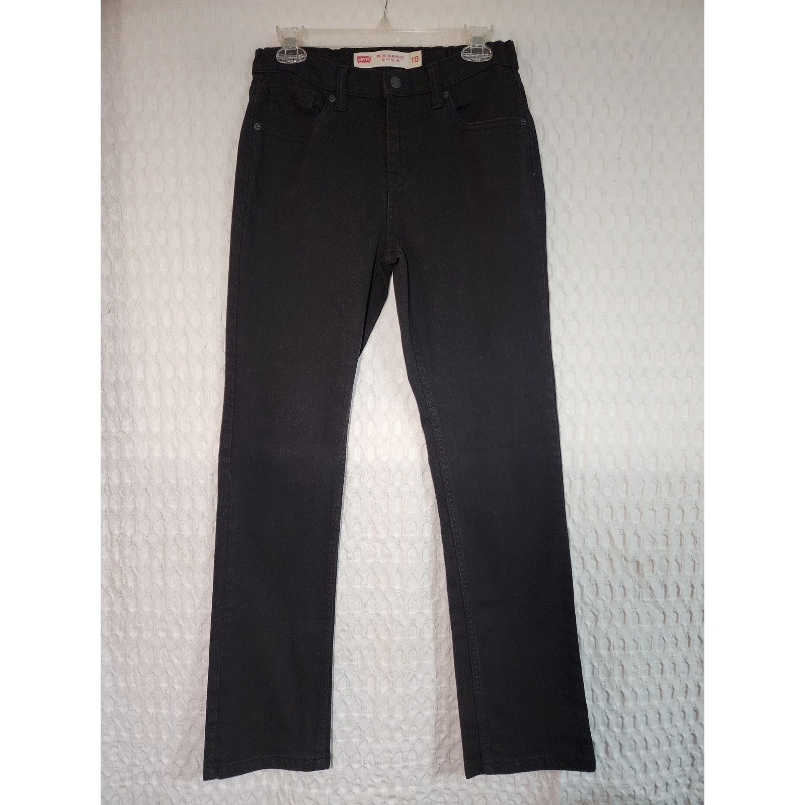 Levi's Levi's 511 Performance Slim Black Wash Size 18 Big Boys29x31 Size US 29 - 1 Thumbnail