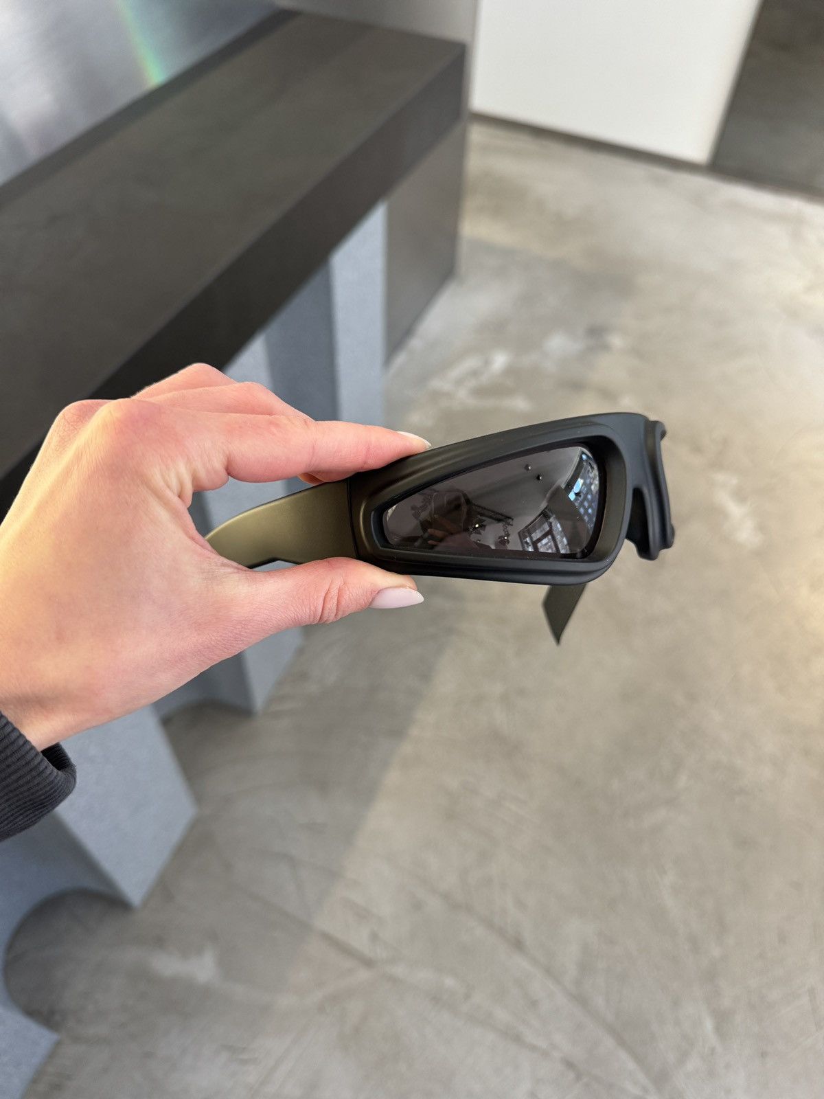 Rick Owens Last Rick Owens Black Ryder Sunglasses Size ONE SIZE - 2 Thumbnail
