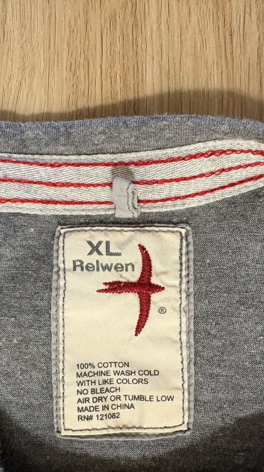 Relwen Relwen Barn Swallow Gray Crewneck T-shirt X-Large Size US XL / EU 56 / 4 - 5 Thumbnail