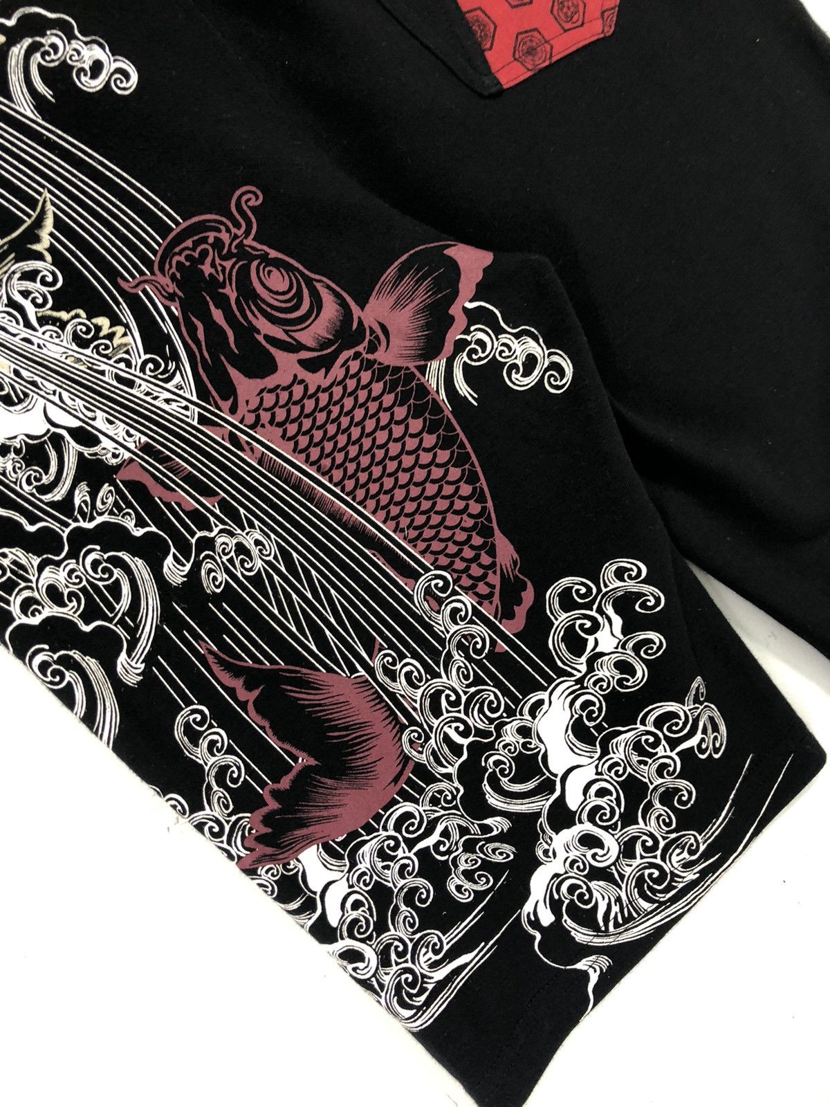 Harajuku Style Bullet Noise KOI Overprinted Short Pants