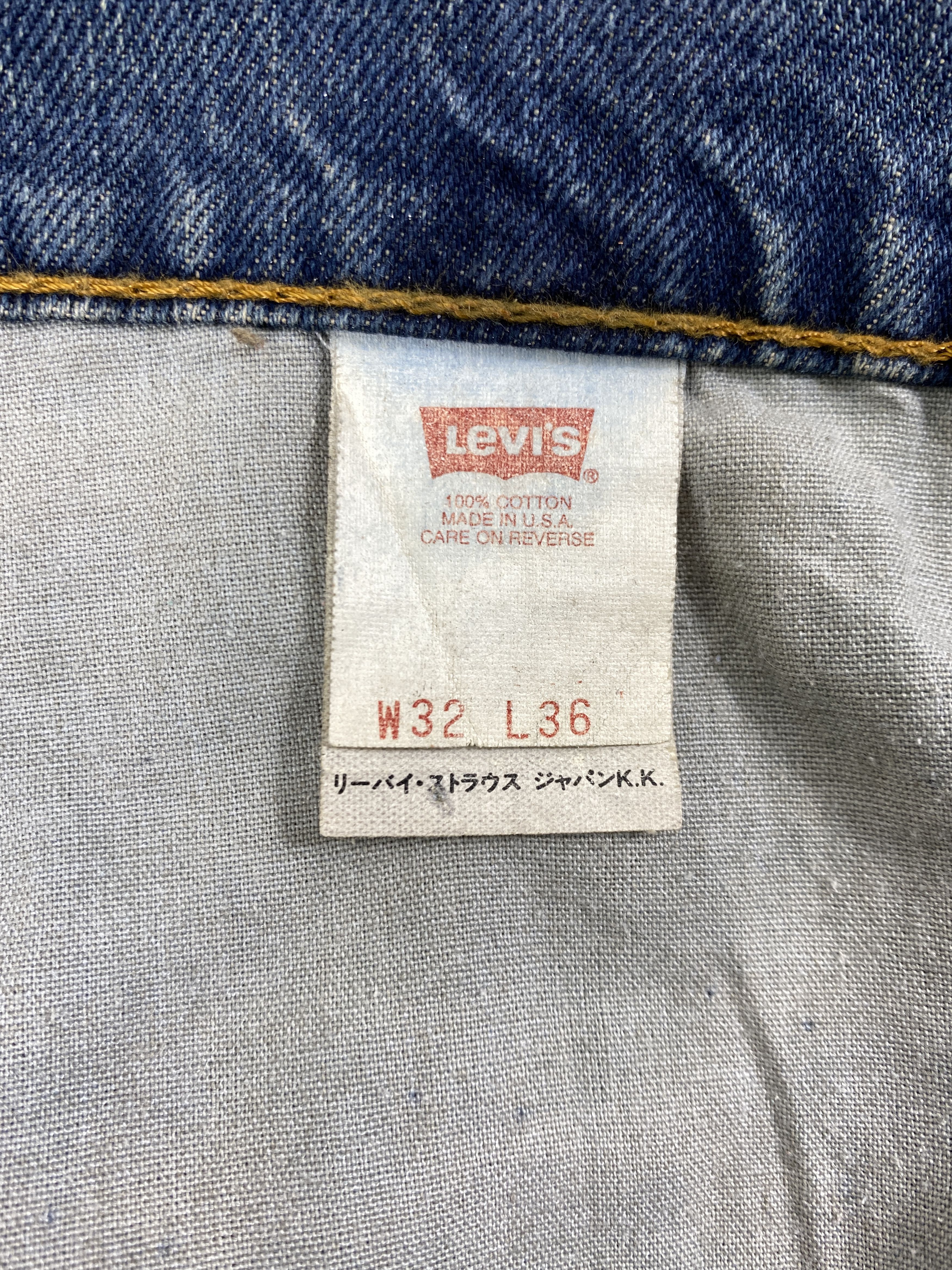 Levi's 90s Blue Vintage Levi's 504 USA 31x31.5 Denim -JN1086 Size US 31 - 9 Thumbnail