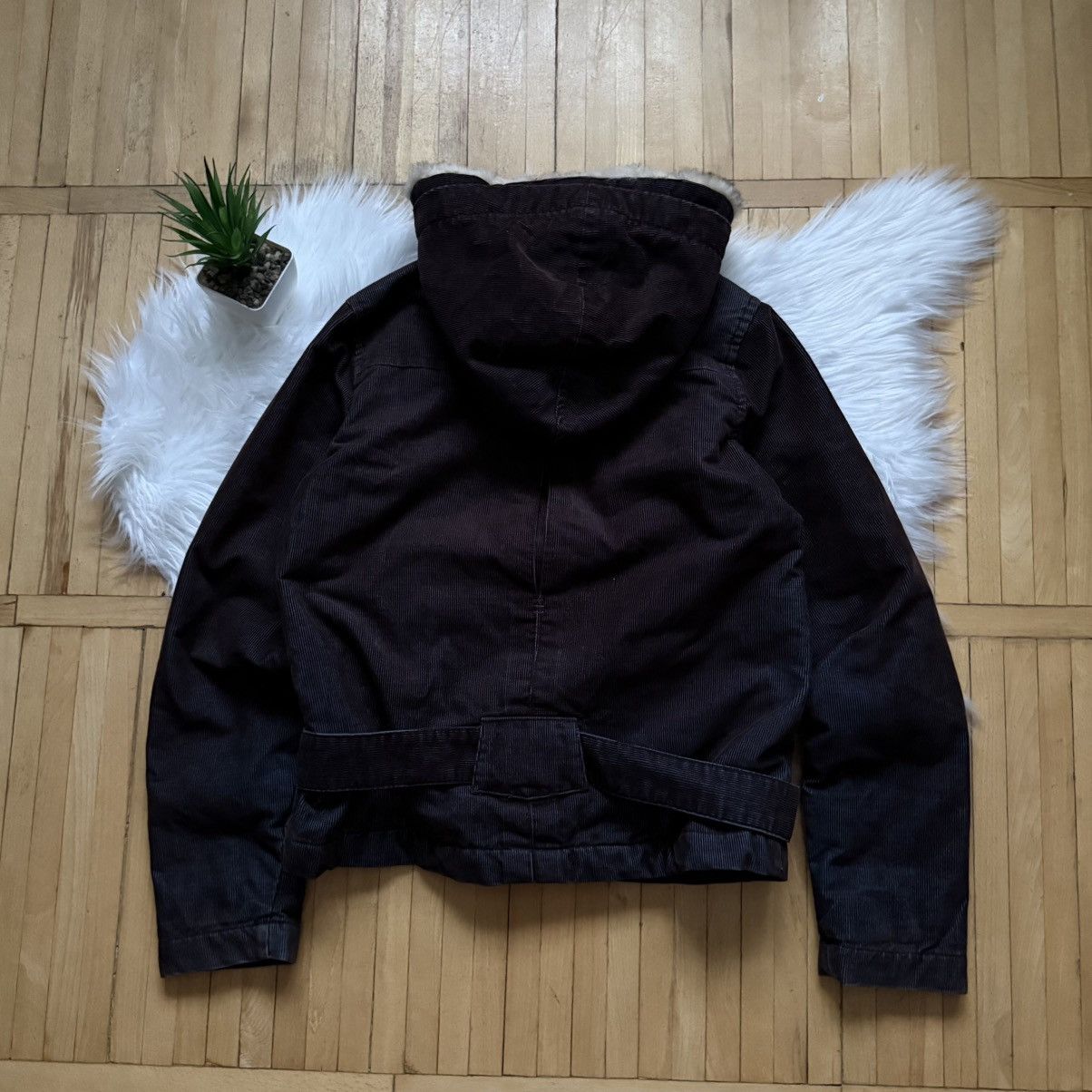 If Six Was Nine 📌 Vintage Rip Curl Avant Garde Y2K Bomber Jacket Fur Hood Size M / US 6-8 / IT 42-44 - 11 Thumbnail
