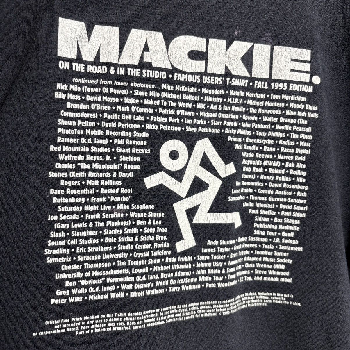 Band Tees × Vintage Vintage 90s Mackie Music Studio Record Tee / Janet Jackson Size US XL / EU 56 / 4 - 4 Thumbnail