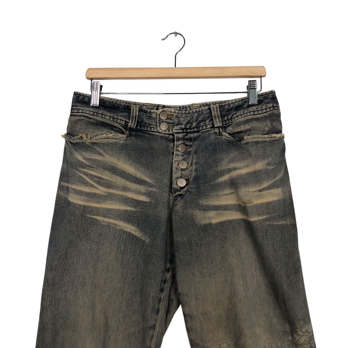 Hysteric Glamour Vintage Denim Jeans Bow Cut Design Flare Jeans Tornado Mart Size US 30 / EU 46 - 4 Thumbnail