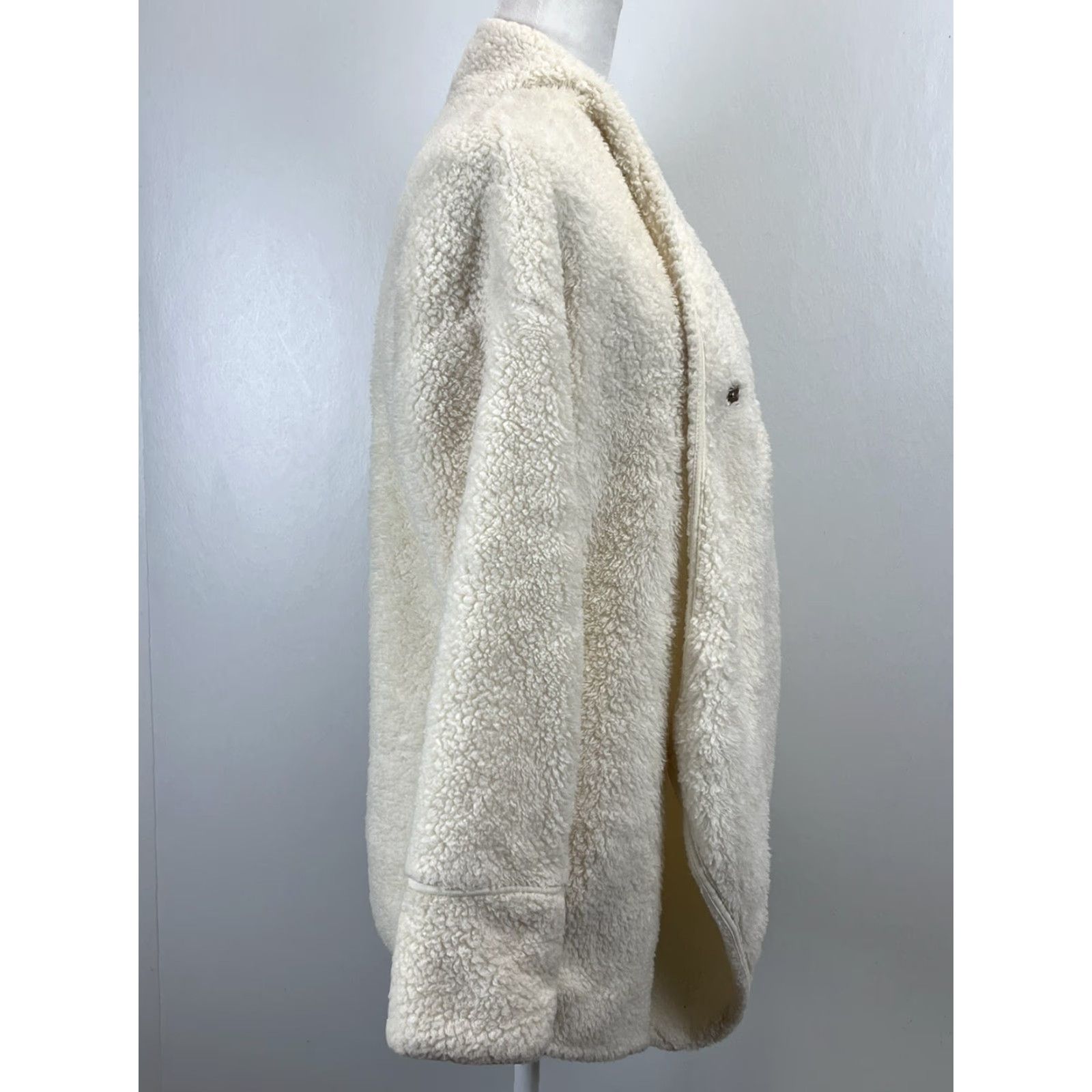 Soft Surroundings Soft Surroundings Cardigan Sz S GUC Single Snap Sherpa Fleece Cozy Up Size S / US 4 / IT 40 - 5 Thumbnail