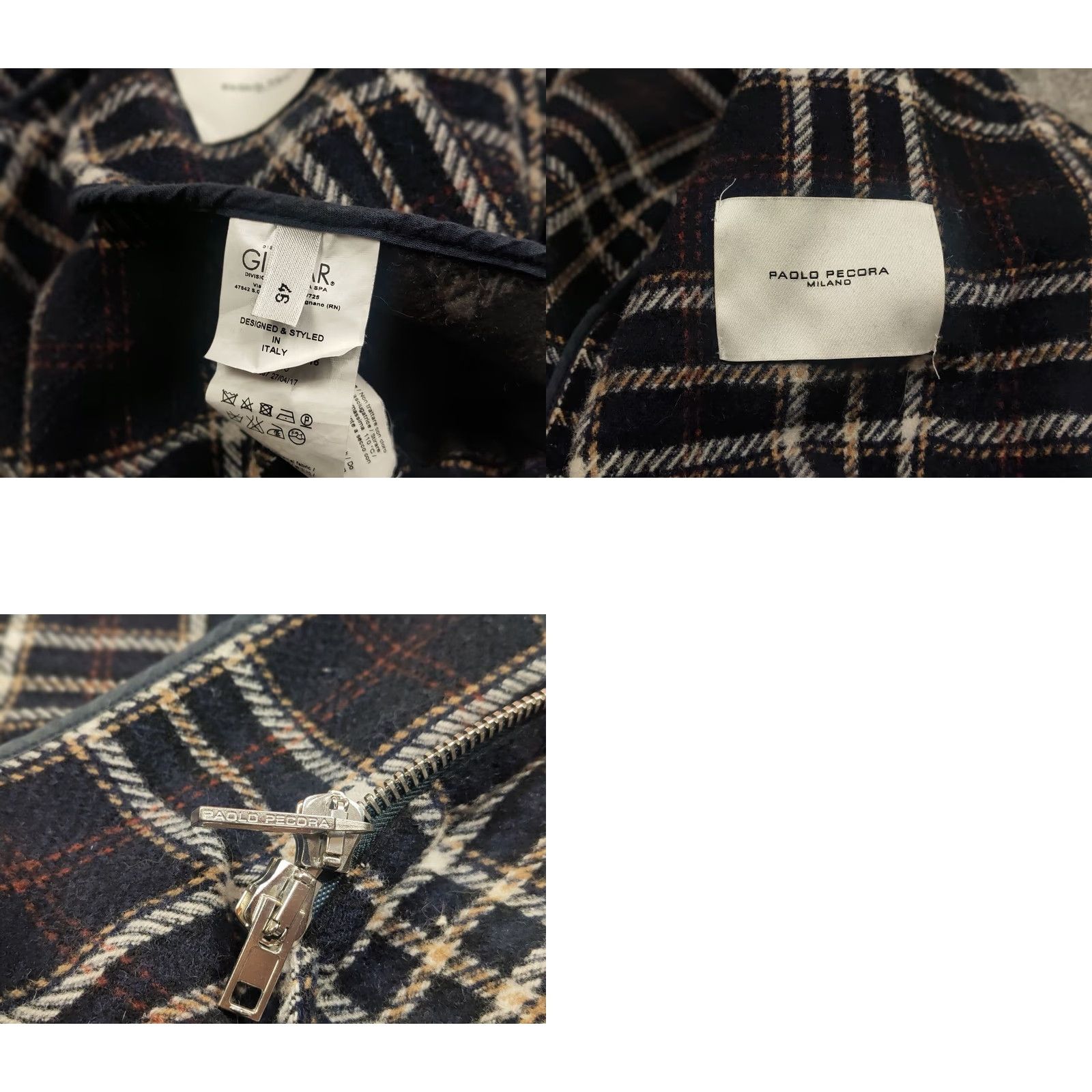 Paolo Pecora Paolo Pecora Design Duffle Checkered Coat Wool Jacket Dress Coat Size US S / EU 44-46 / 1 - 10 Thumbnail
