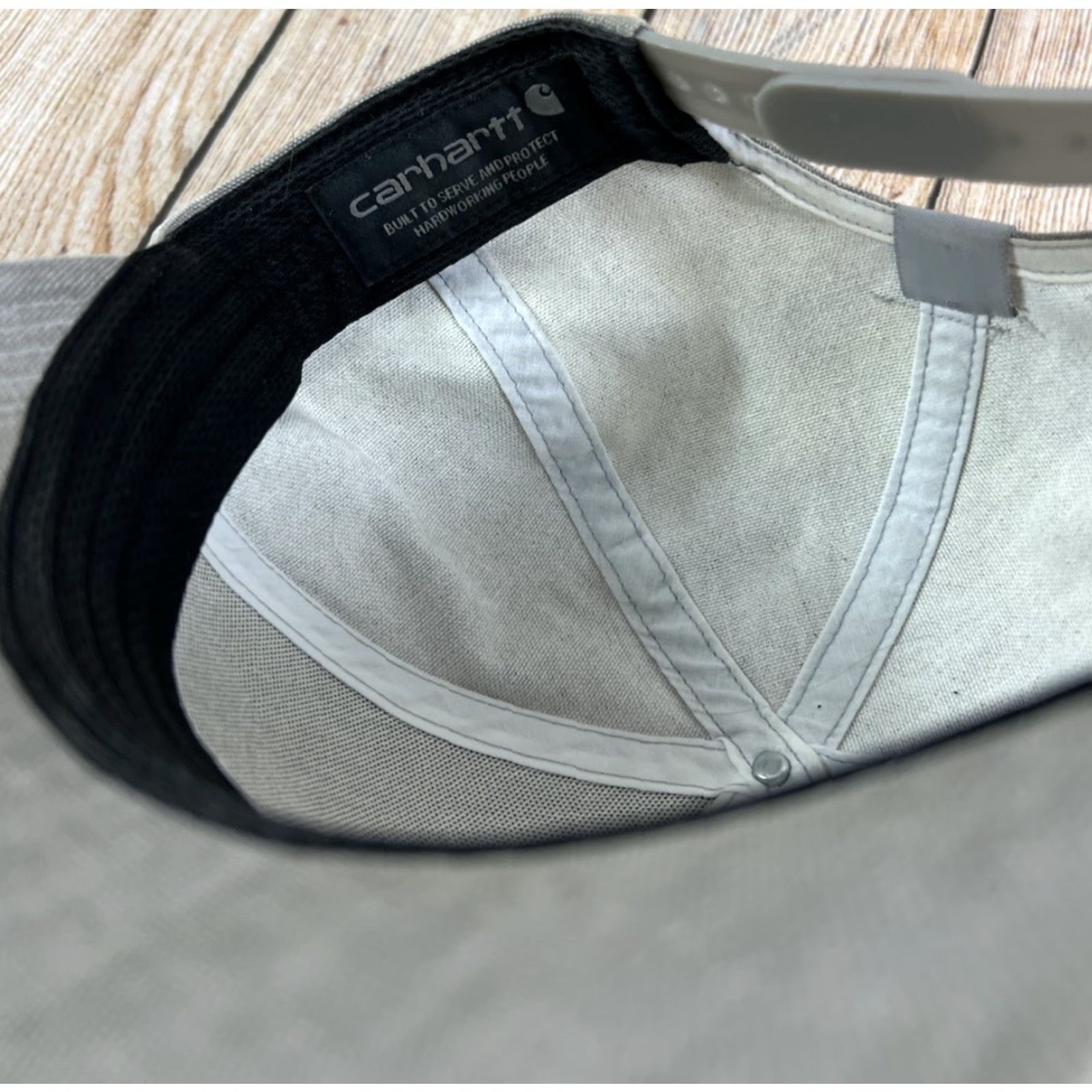 Carhartt Carhartt Snapback Hat Grey One Size Men Adjustable Outdoor Classic Solid Built For The Elements Size ONE SIZE - 5 Thumbnail