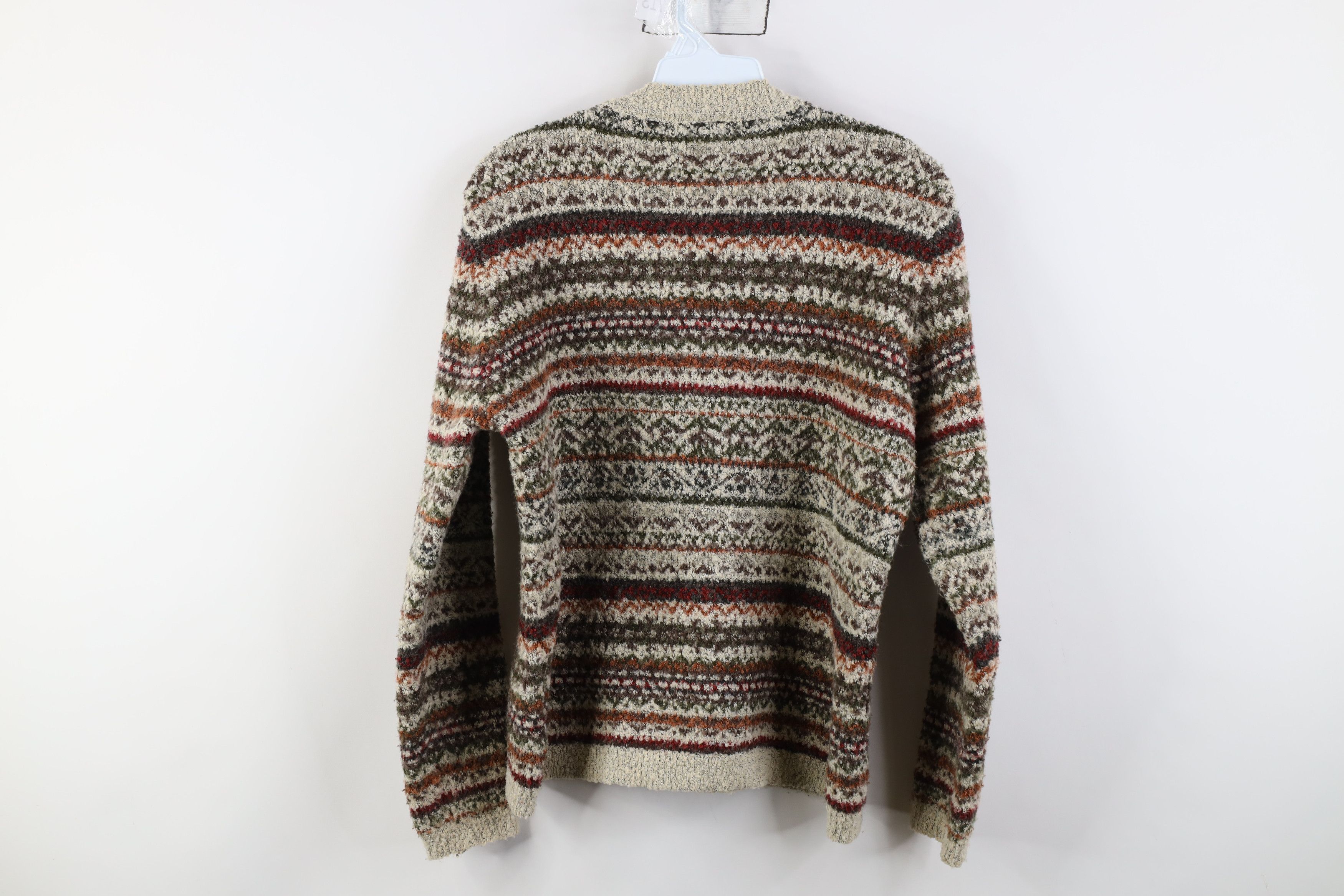 Vintage Vintage 90s Streetwear Blend Knit Fair Isle Crewneck Sweater Size M / US 6-8 / IT 42-44 - 8 Thumbnail