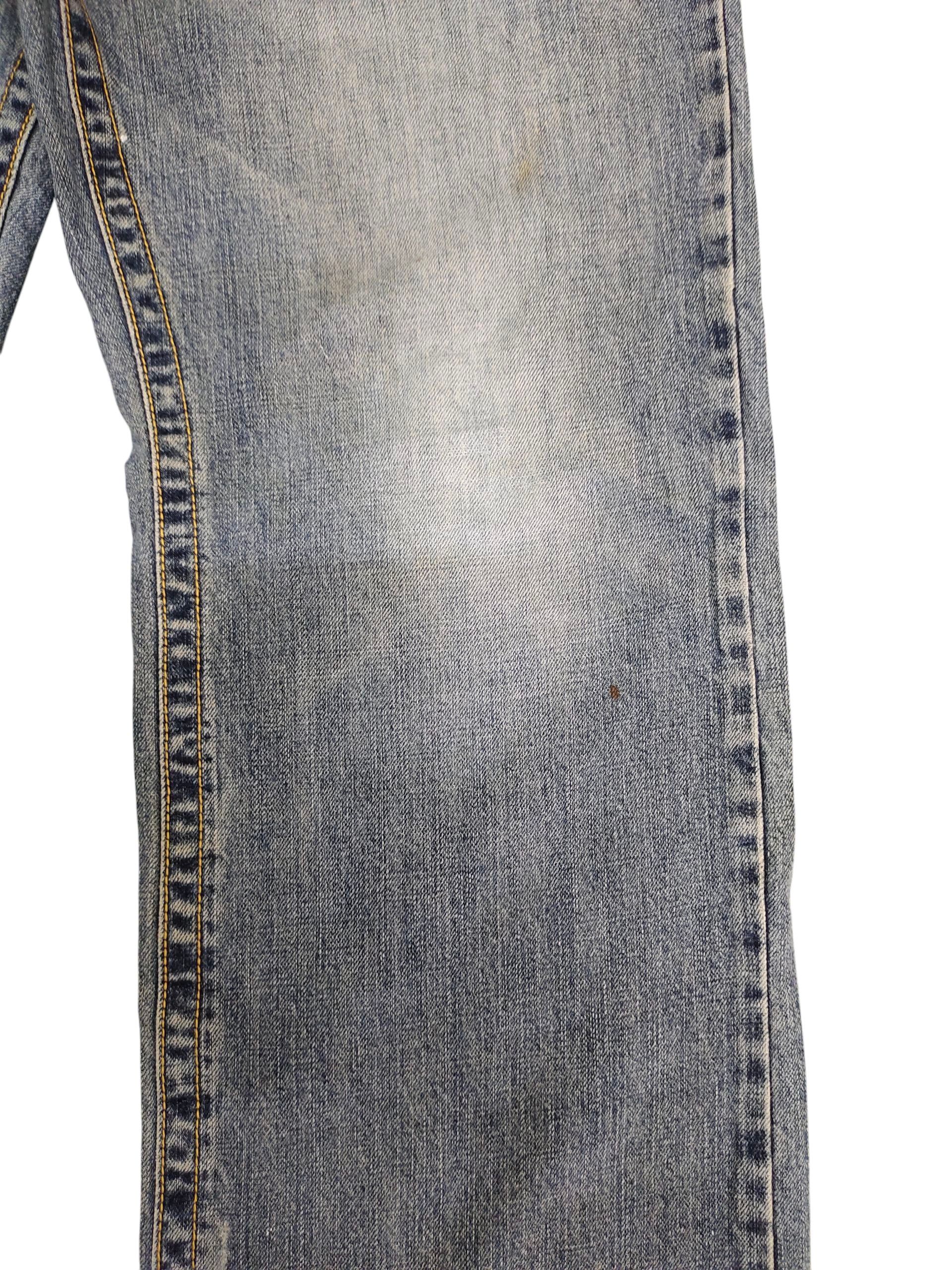 Artful Dodger Vintage Request Embroidered Distress Loose Denim Jeans Size US 34 / EU 50 - 4 Thumbnail