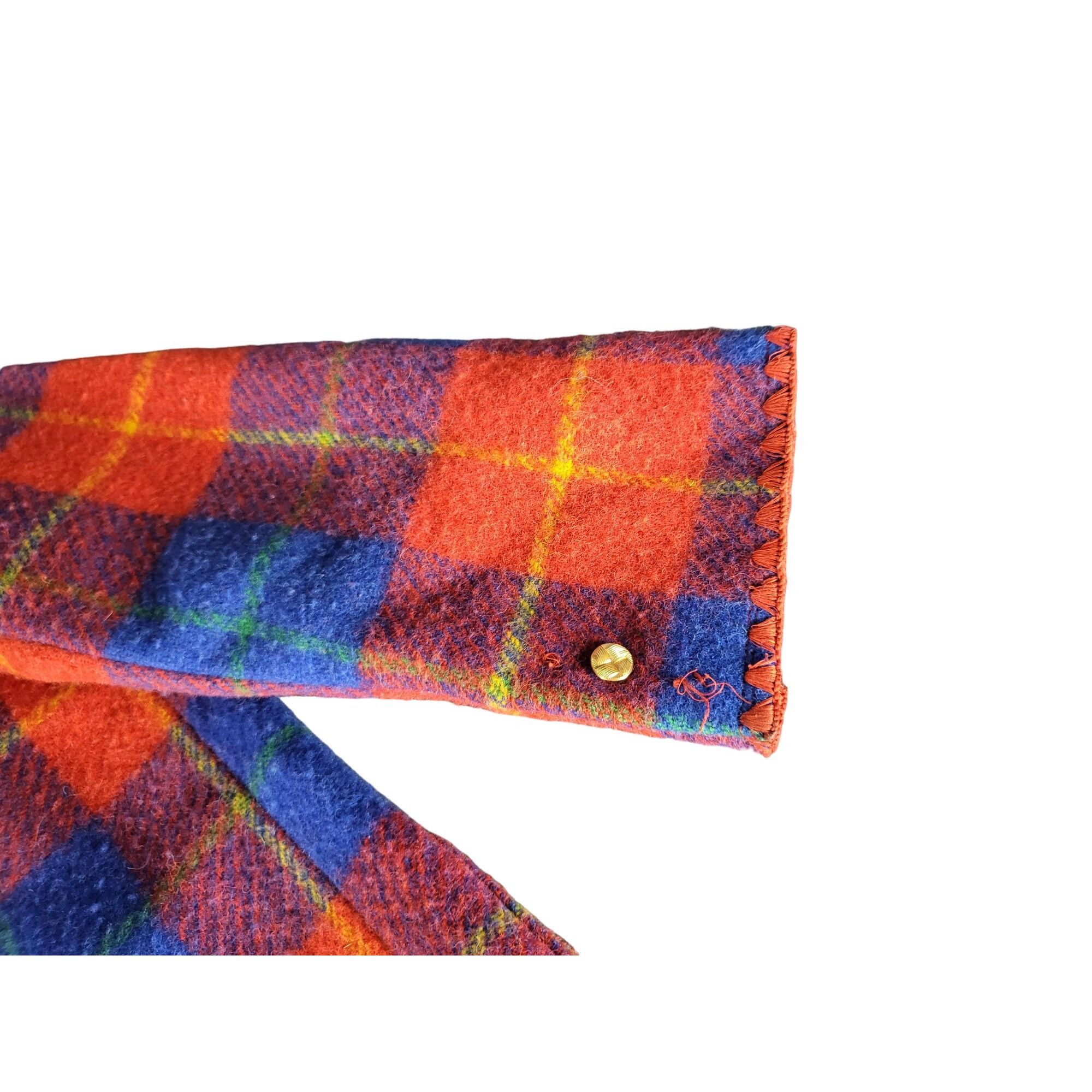 Vintage Vintage Diane Dickinson Plaid Wool Jacket Women Sz 12 Red Bl Size XL / US 12-14 / IT 48-50 - 12 Thumbnail