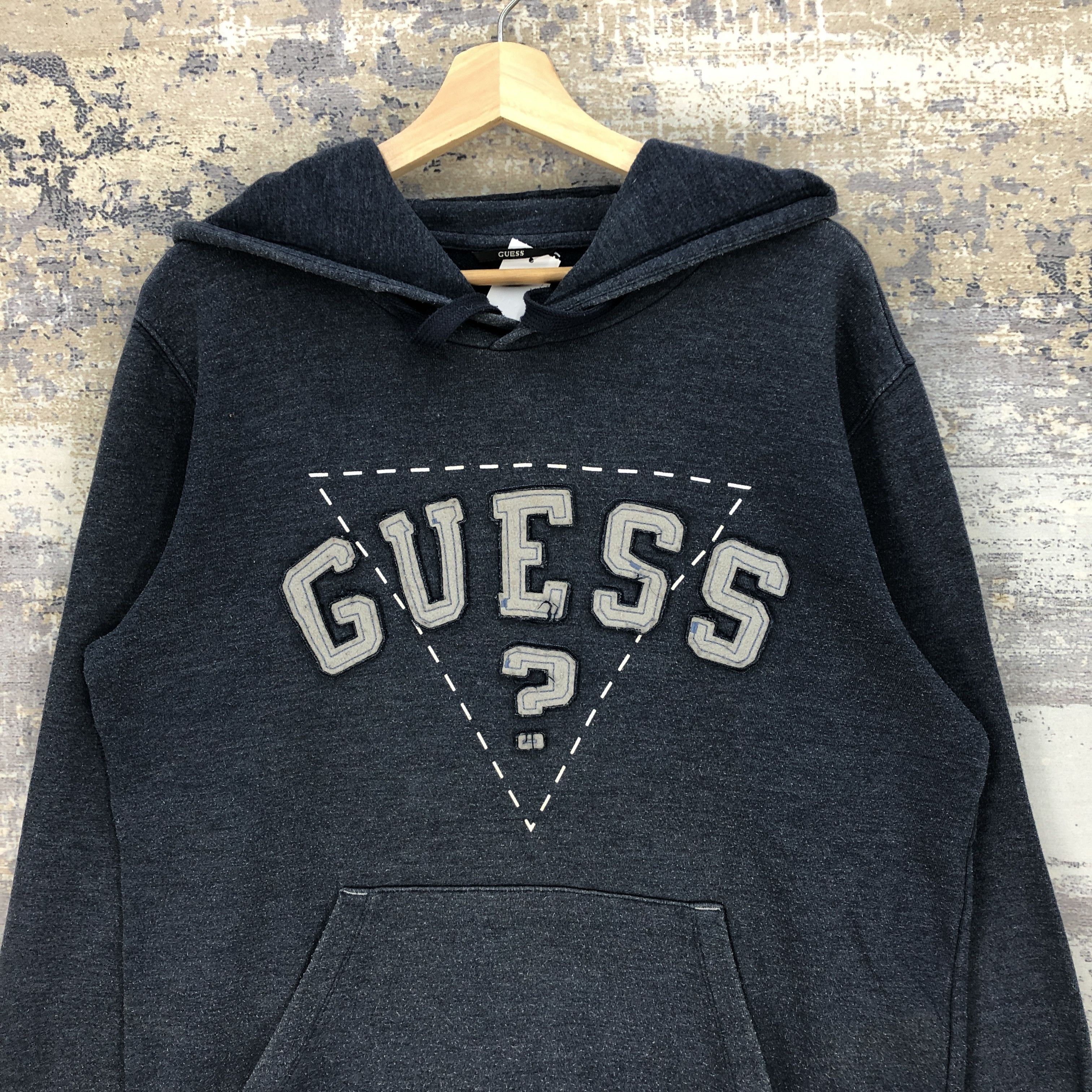 Guess Vintage 90s Guess Sweater Hoodie Guess Sweatshirt Hooded Size US L / EU 52-54 / 3 - 4 Thumbnail