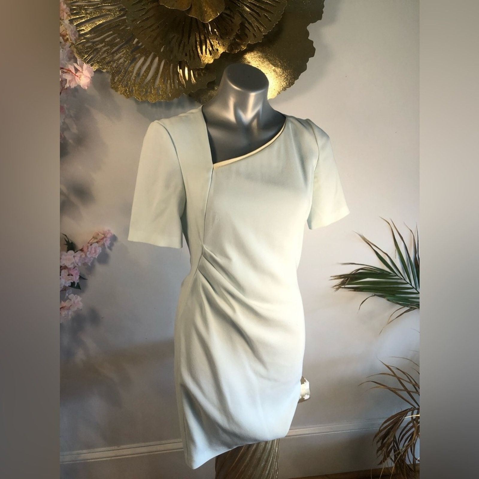 Elie Tahari Dress Elli Tahari blue green asymetrical front cut Size S / US 4 / IT 40 - 7 Thumbnail
