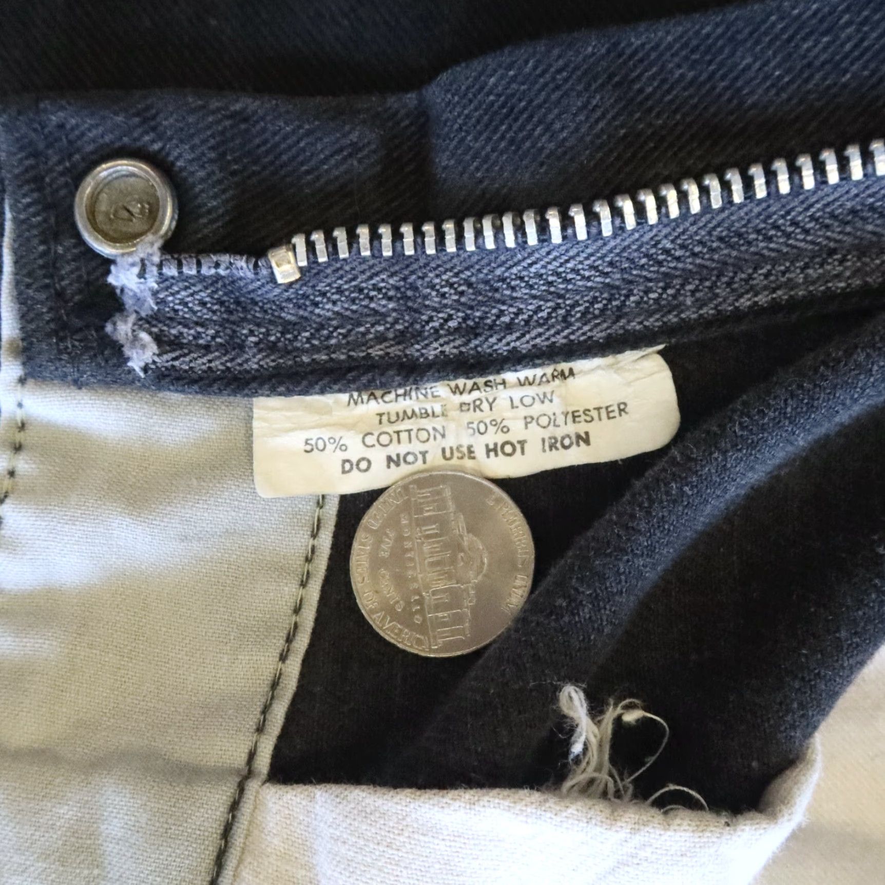 Ben Davis VINTAGE Ben Davis Black Work Pants Union Made in USA Yellow Tag, Size 34, Cotton Blend, Pants, Men’s? Size US 34 / EU 50 - 6 Thumbnail
