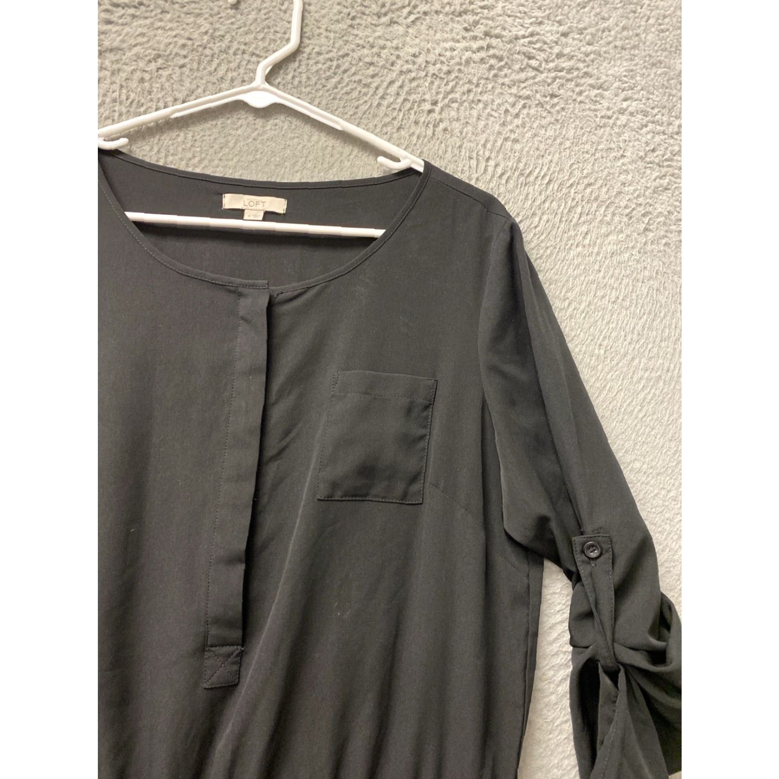 Loft Loft Romper Black Size 4 Long Sleeve – 117-49 Regular One-Piece Polyester Women Style Romper Black Loft Long Sleeve Size 4 Size S / US 4 / IT 40 - 2 Thumbnail