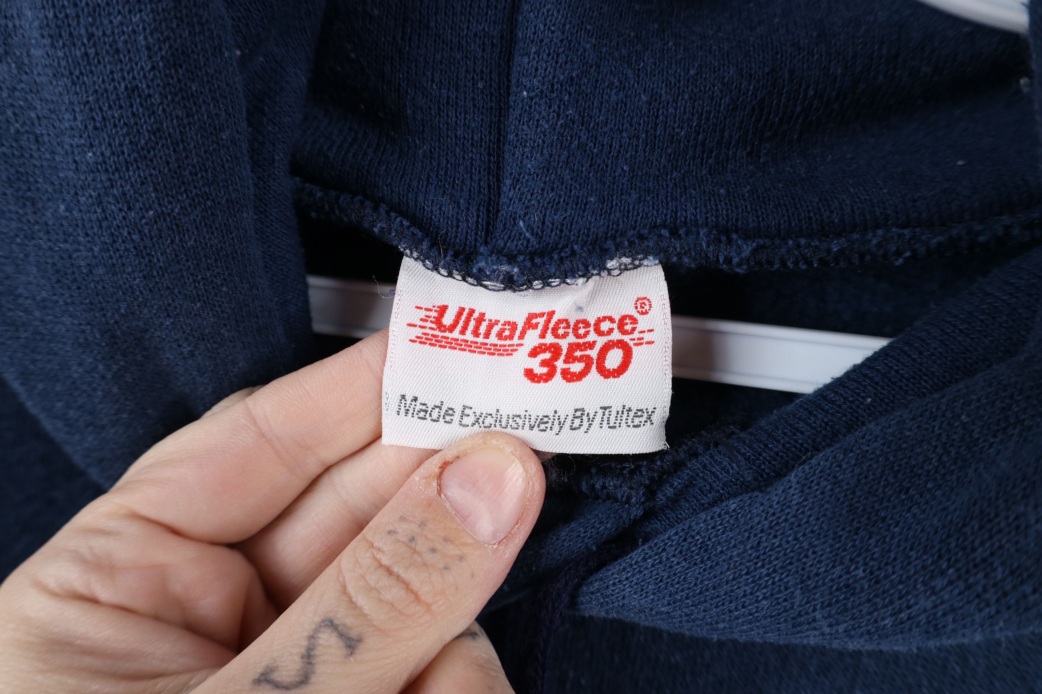 Vintage Vintage 80s 90s Streetwear Blank Hoodie Sweatshirt Blue USA Size US S / EU 44-46 / 1 - 10 Thumbnail