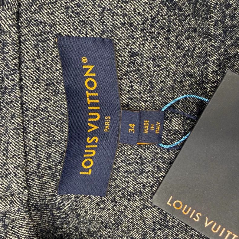 Louis Vuitton Louis Vuitton 25 Blue Grey printed wool mulberry silk jack Size XXS / US 00 / IT 34 - 3 Thumbnail