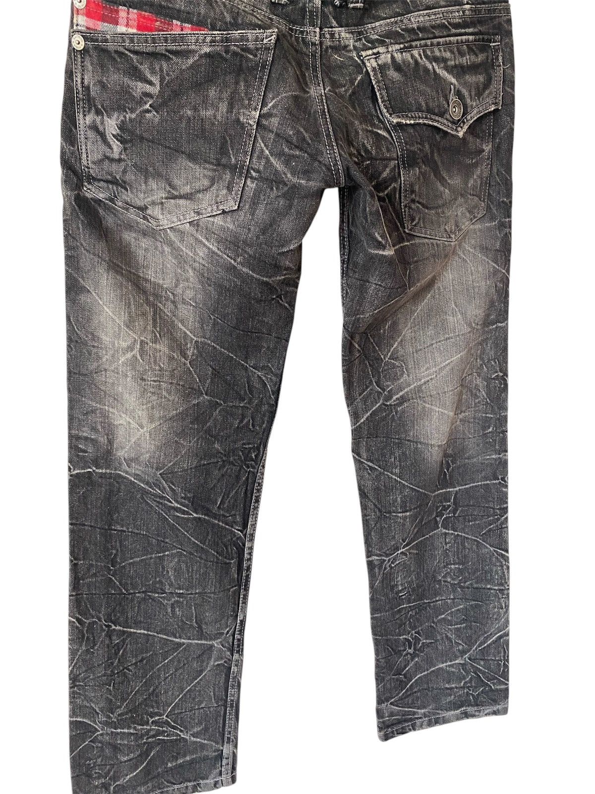 GOSTAR DE FUGA × If Six Was Nine Japanese Patina Double Waist Flash Distressed Denim Pants Size US 31 - 4 Thumbnail
