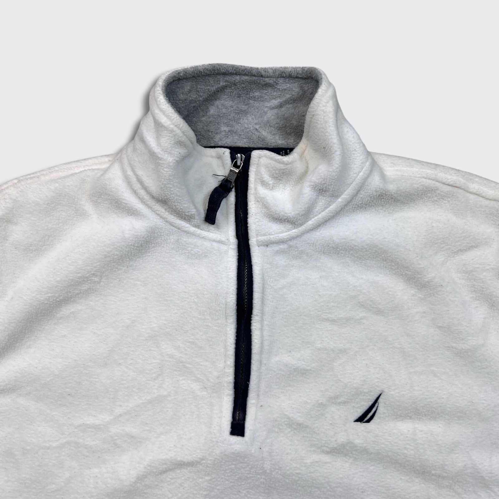 Nautica Nautica Fleece Small 1/4 Zip Nature Pullover Sweatshirt Size US S / EU 44-46 / 1 - 2 Thumbnail