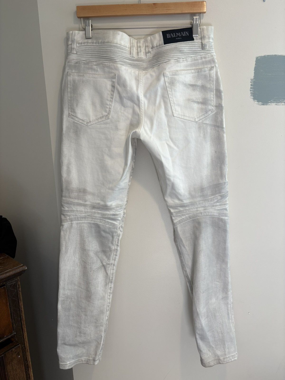 Balmain Distressed Balmain Biker Denim Size US 36 / EU 52 - 2 Thumbnail