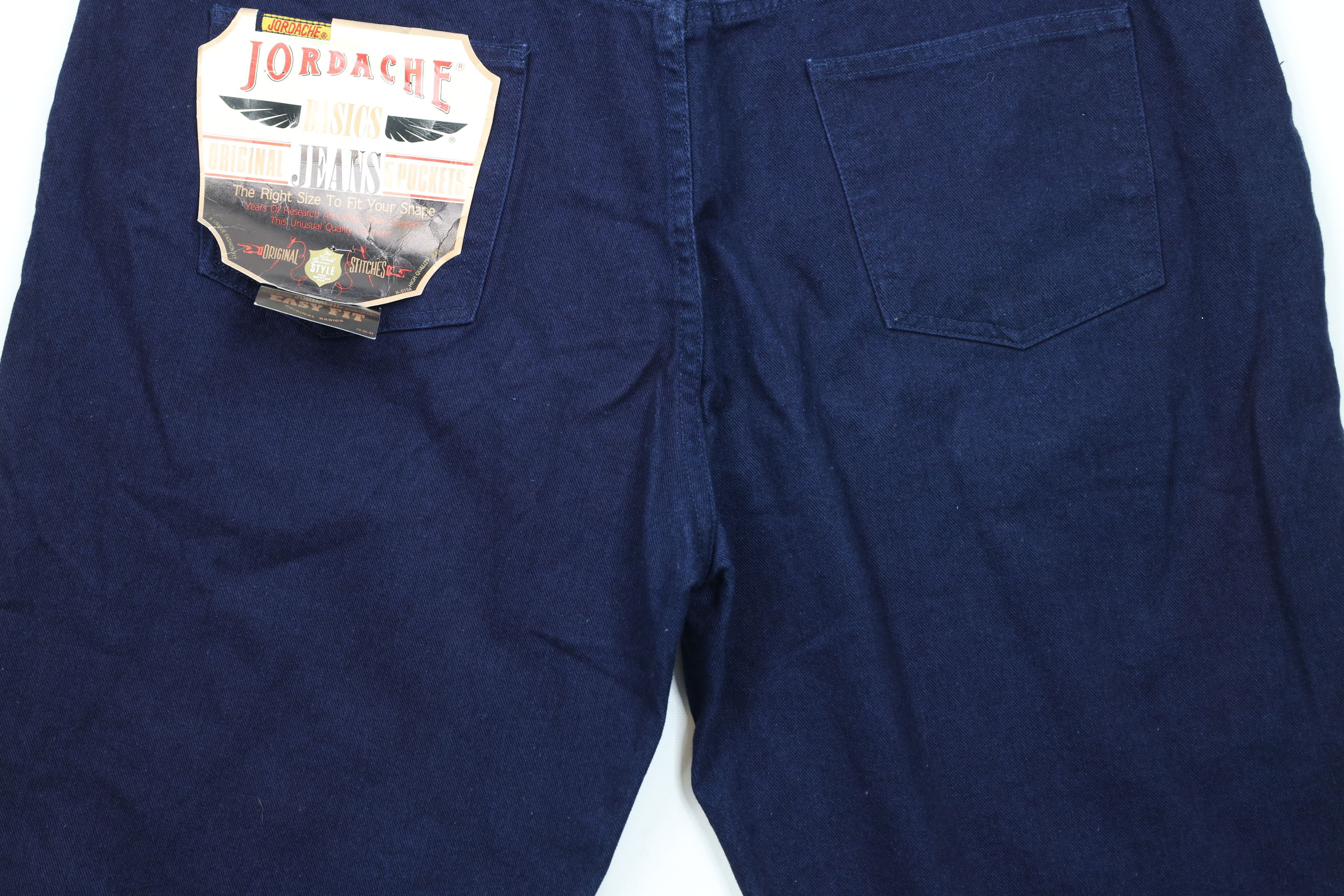 Vintage Deadstock Vintage 90s Streetwear Jean Shorts Jorts Dark Blue Size US 42 / EU 58 - 9 Thumbnail