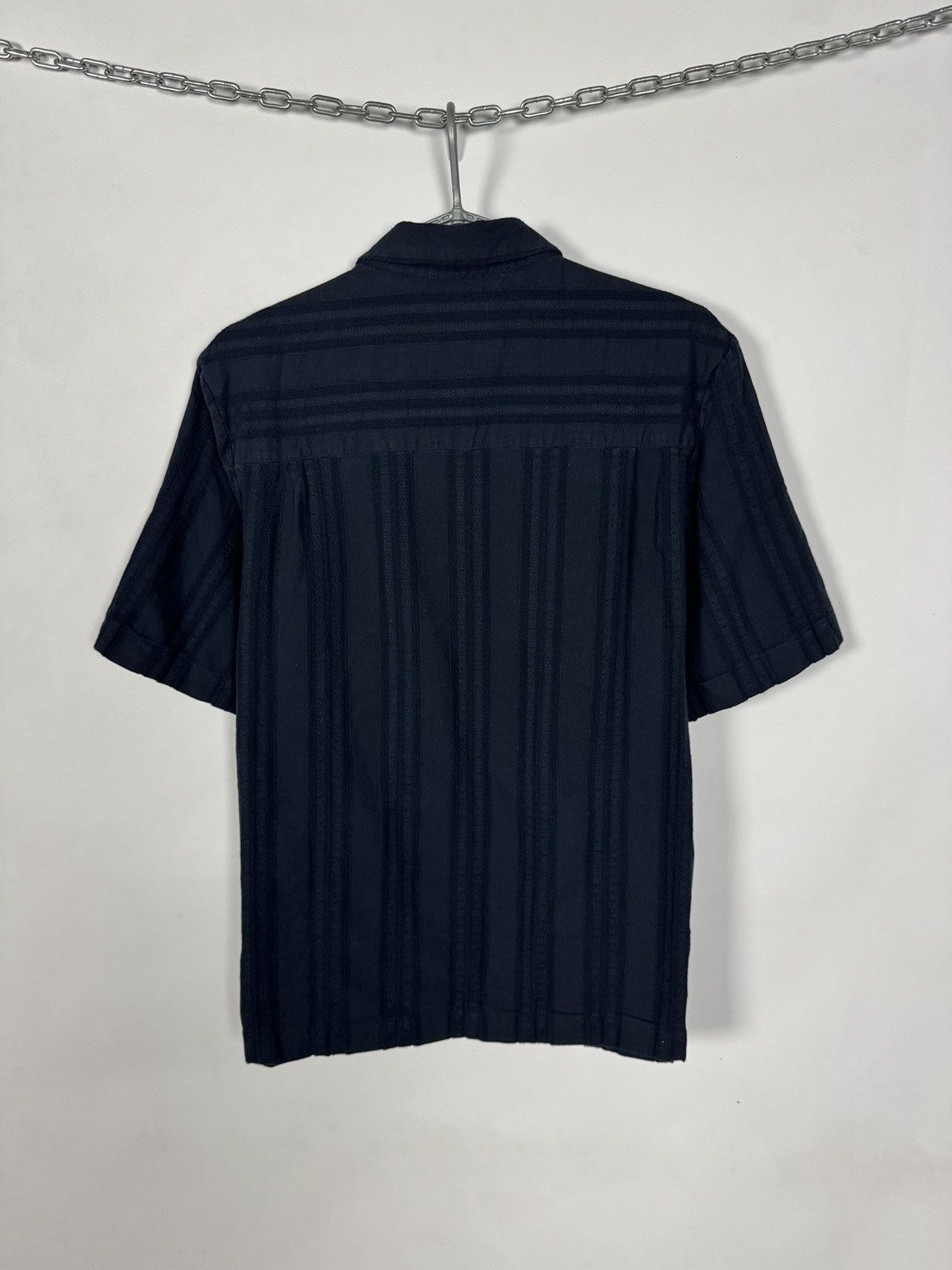 Cos COS Textured Stripe Short Sleeve Shirt Regular Fit Size L Size US L / EU 52-54 / 3 - 10 Thumbnail