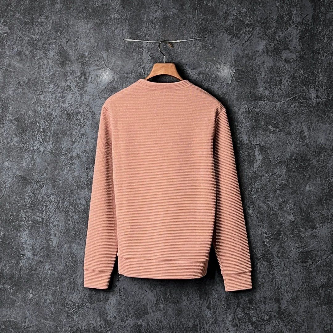 Emporio Armani EMPORIO ARMANI blush pink crewneck knit sweater M Size M / US 6-8 / IT 42-44 - 2 Thumbnail