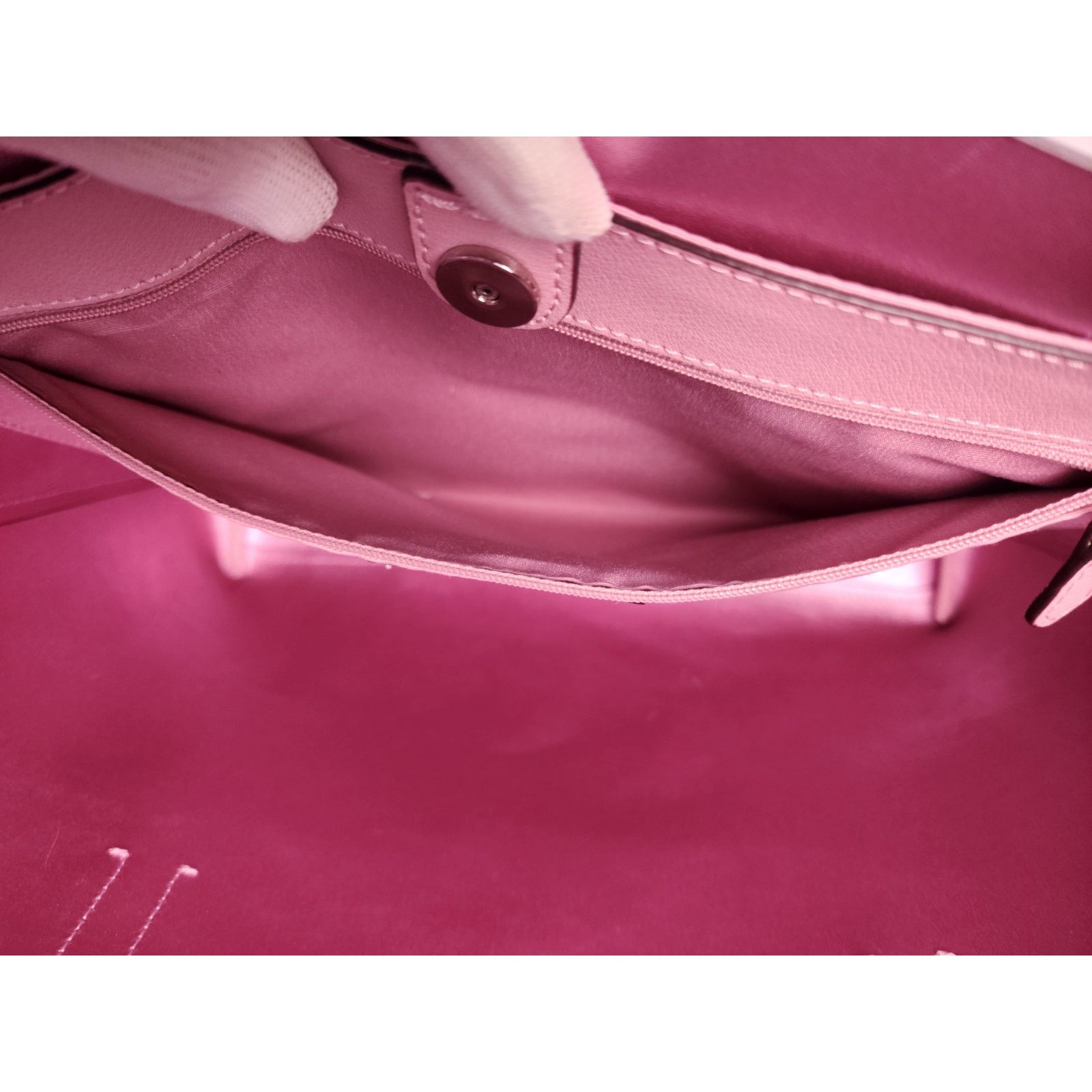 Coach Rare Coach Avenue Metallic Tote Bag Large PERIWINKLE PURPLE Size ONE SIZE - 15 Thumbnail