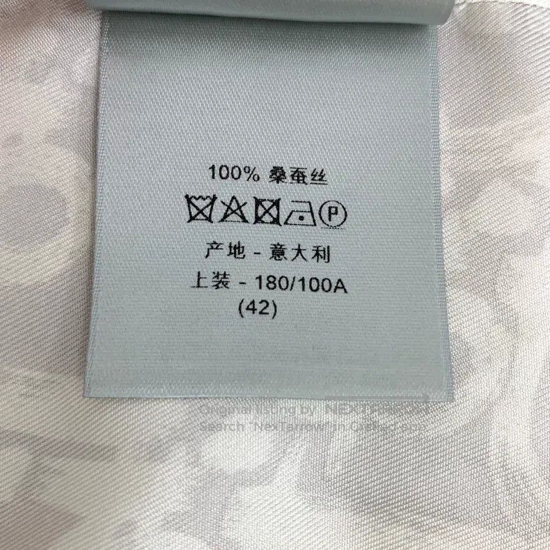 Dior Dior Gray logo old flower full print mulberry silk lapel l Size US XS / EU 42 / 0 - 8 Thumbnail